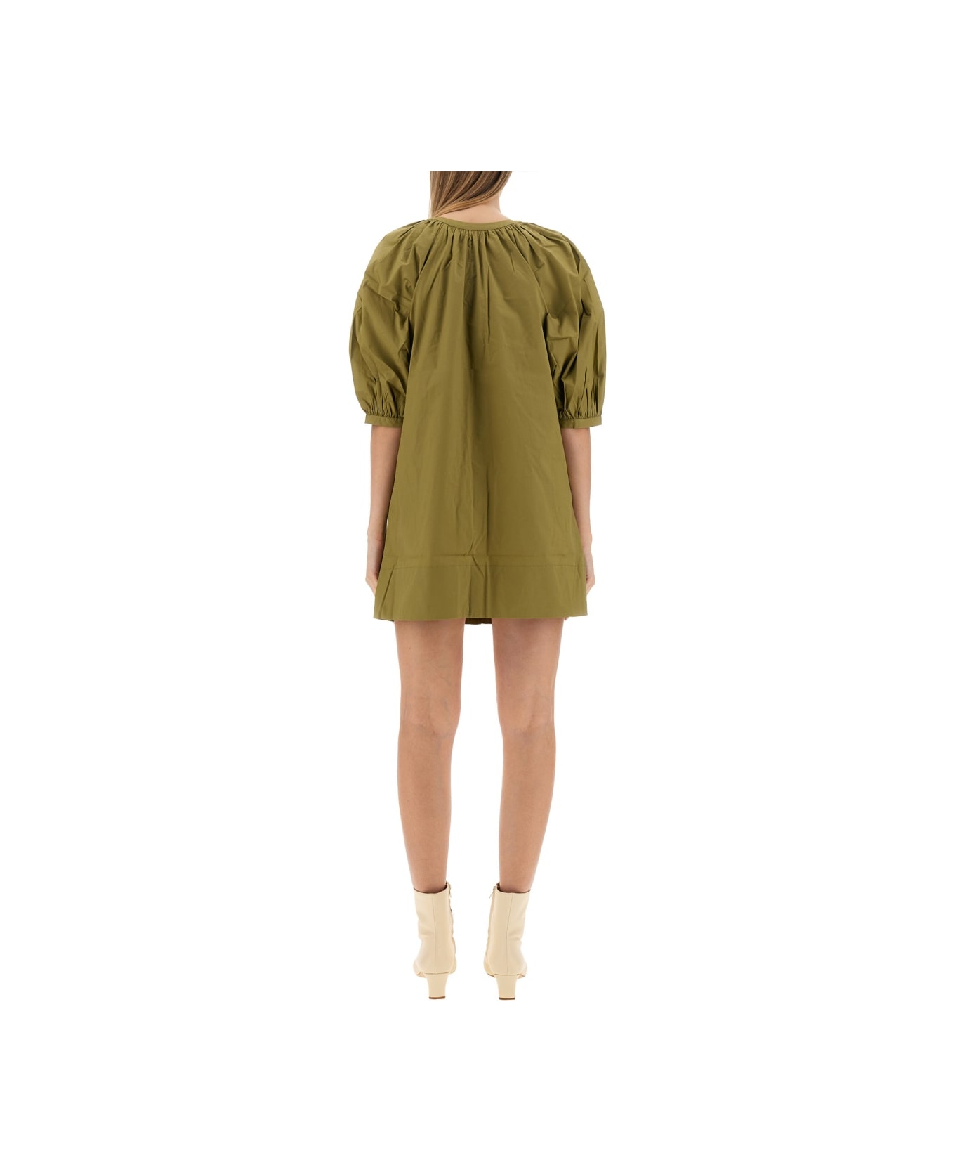 STAUD Mini Dress "vincent" - BROWN