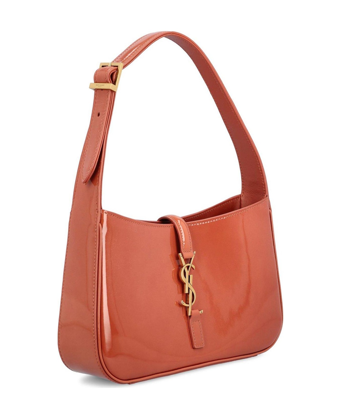 Saint Laurent Le 5 à Logo Plaque Shoulder Bag - Pink