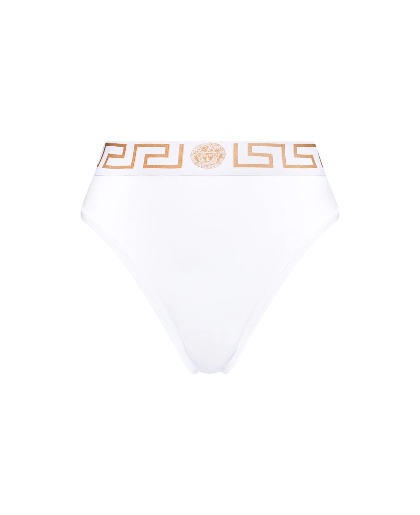 Versace Slip With Greek - WHITE