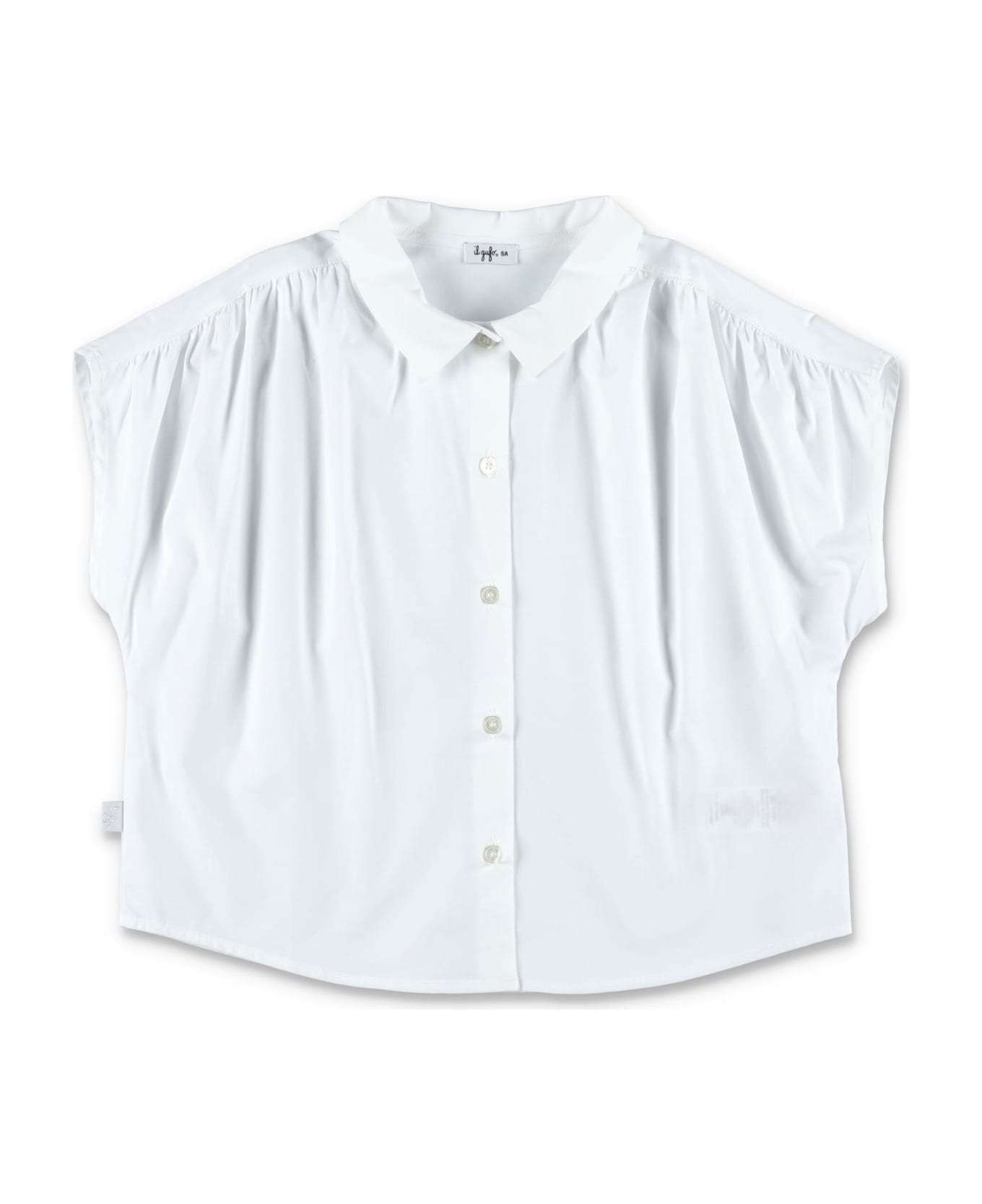Il Gufo Sleeveless Shirt - WHITE