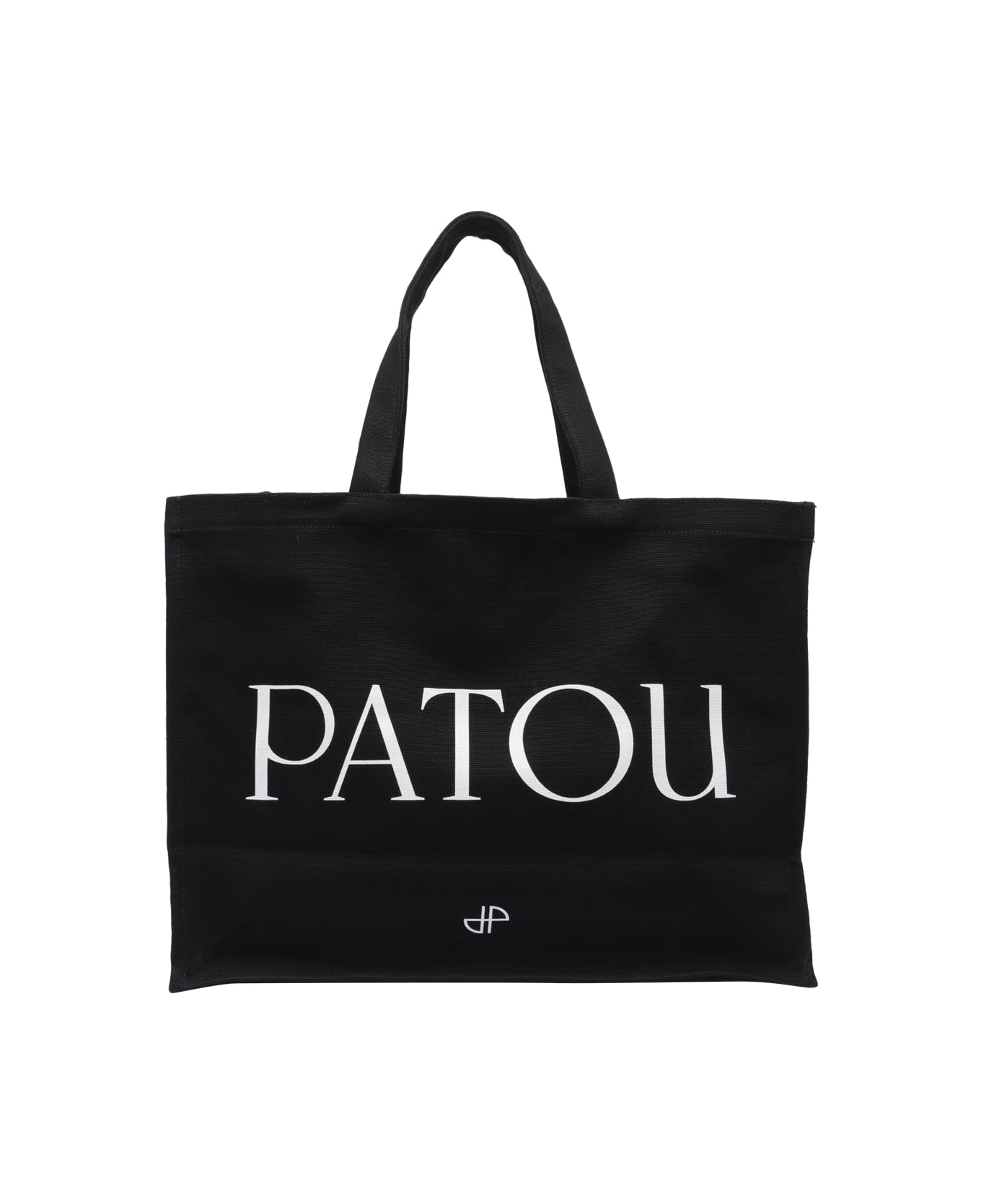 Patou Large Logo Tote Bag - Black トートバッグ