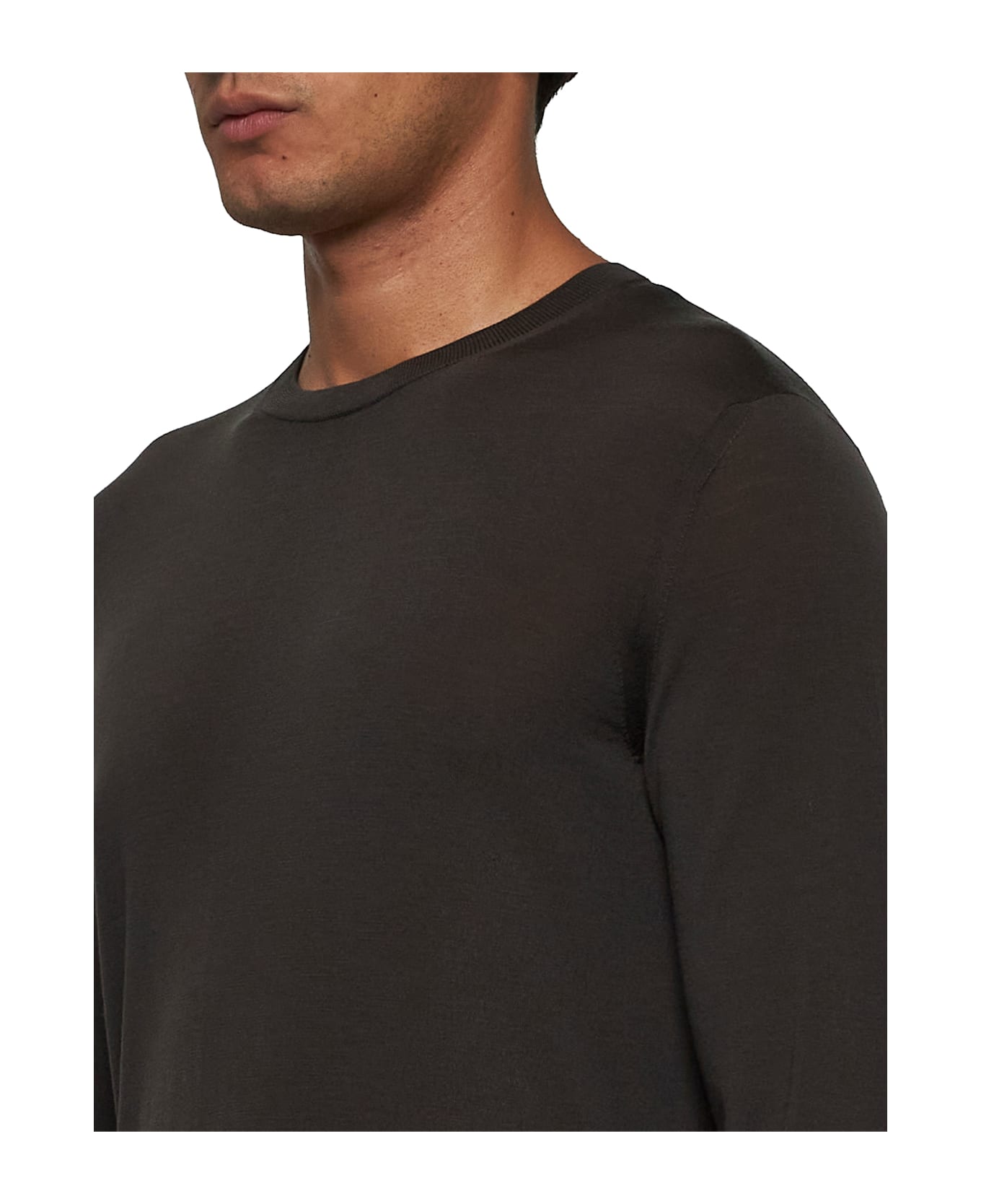 Zegna Sweater - Marrone scuro unito