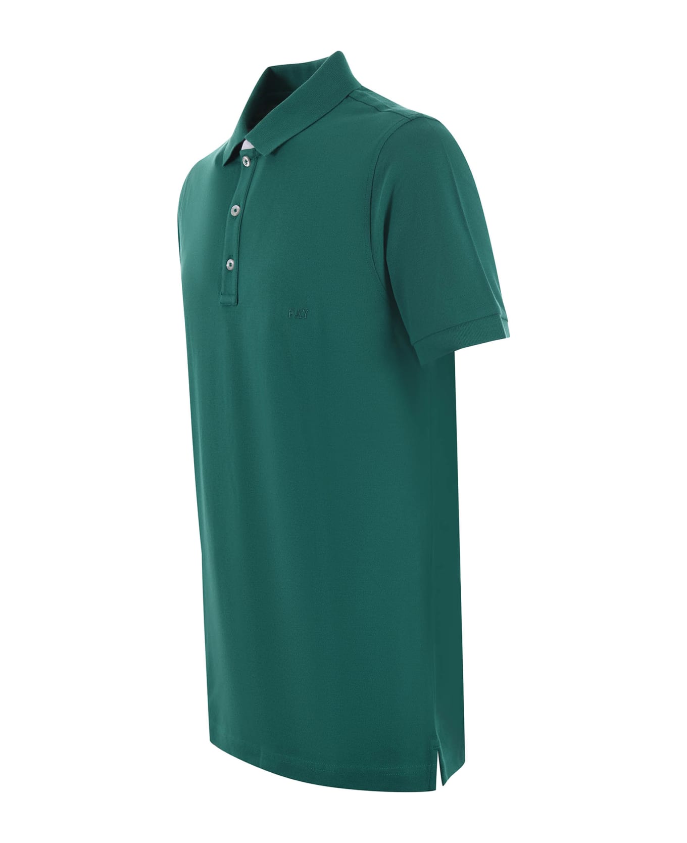 Fay Piquet Polo Shirt - Green