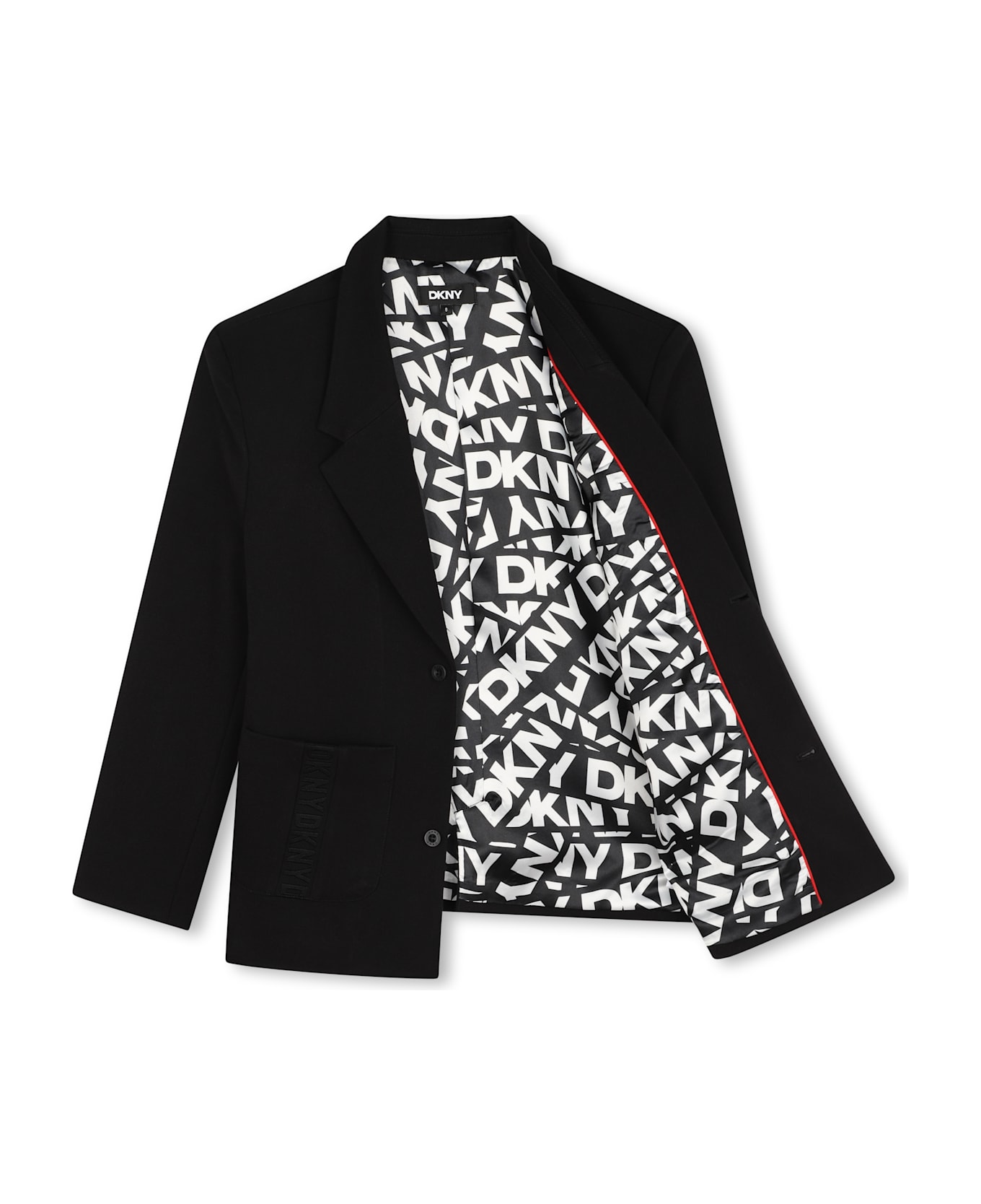 DKNY Blazer Monopetto Con Applicazione - Black