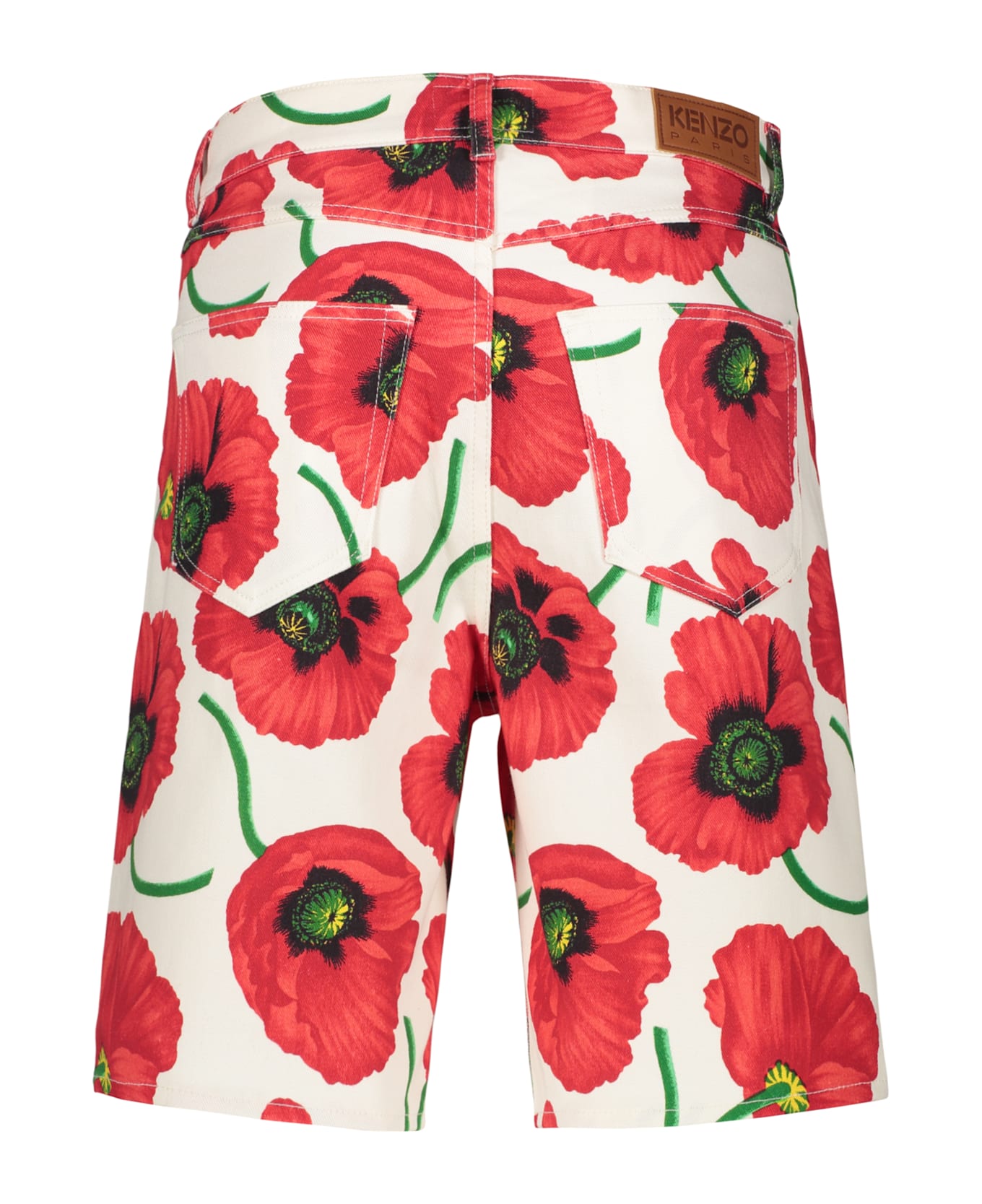 Kenzo Bermuda Jeans - White