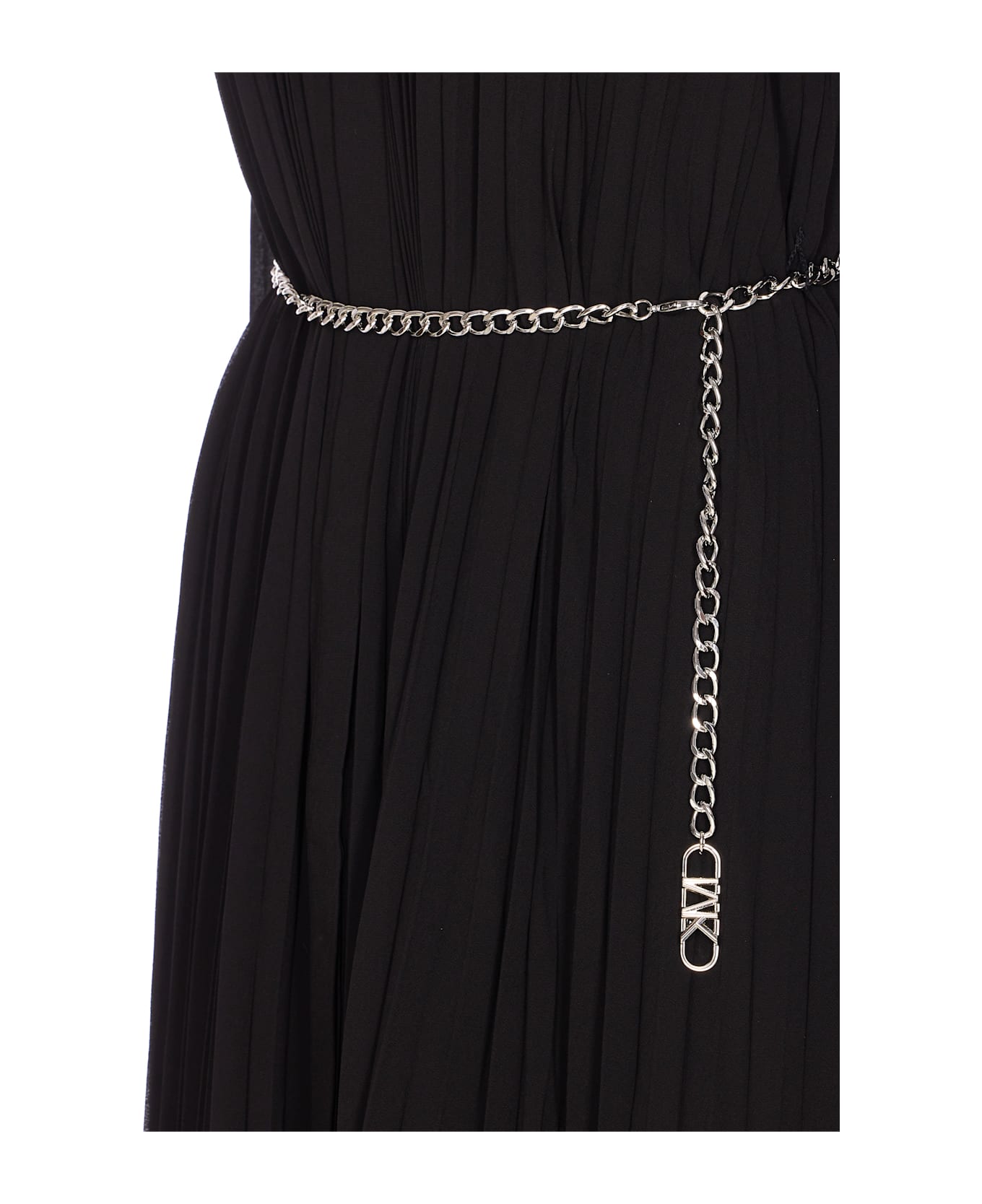 MICHAEL Michael Kors Pleated Shirt Dress - Black