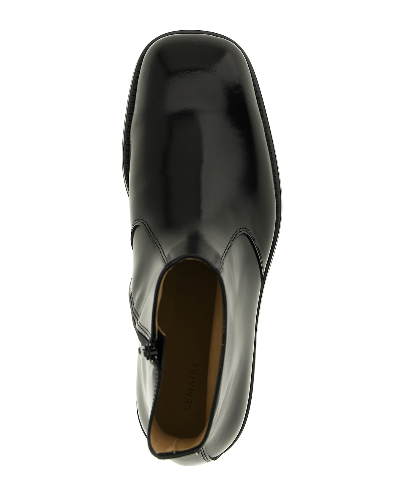 Lemaire Leather Ankle Boots - Black  