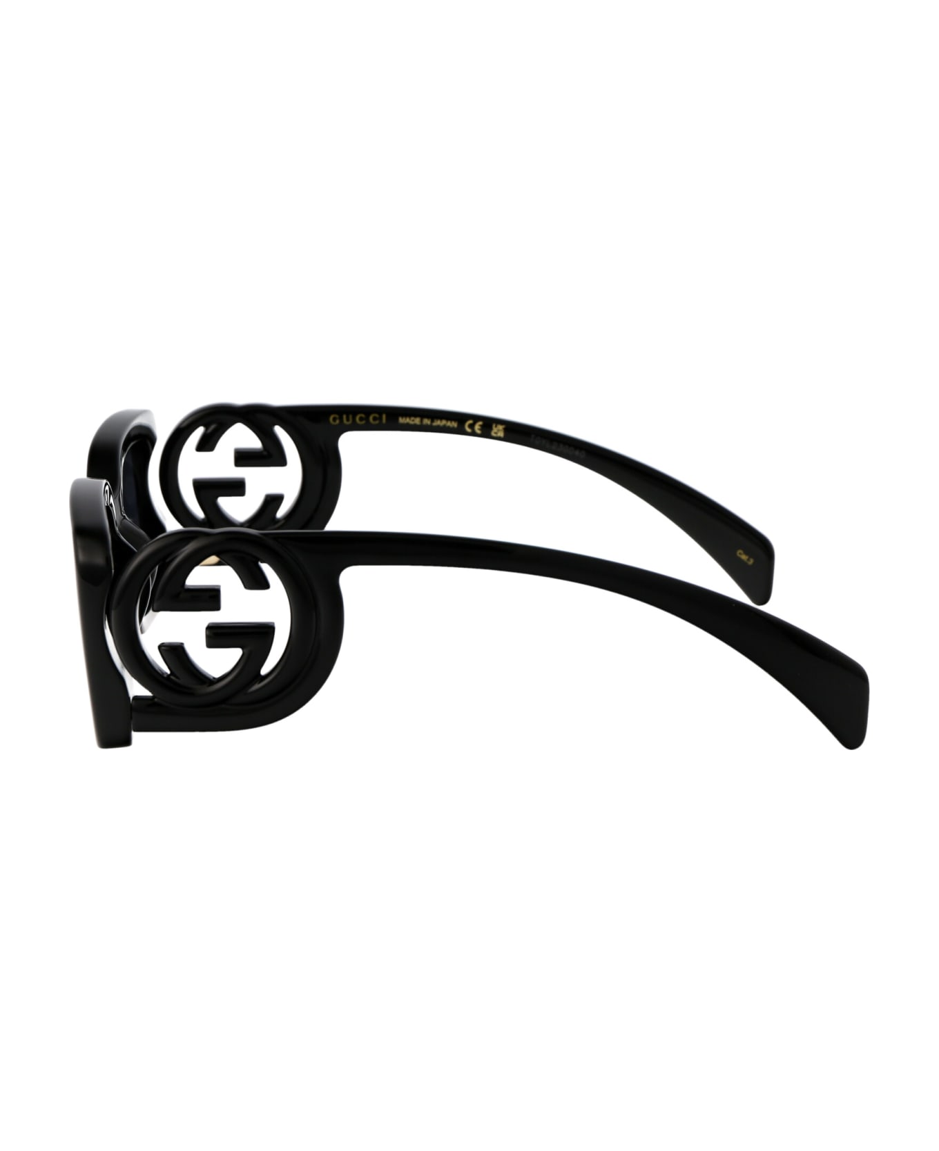 Gucci Eyewear Gg1325s Sunglasses - 001 BLACK BLACK GREY