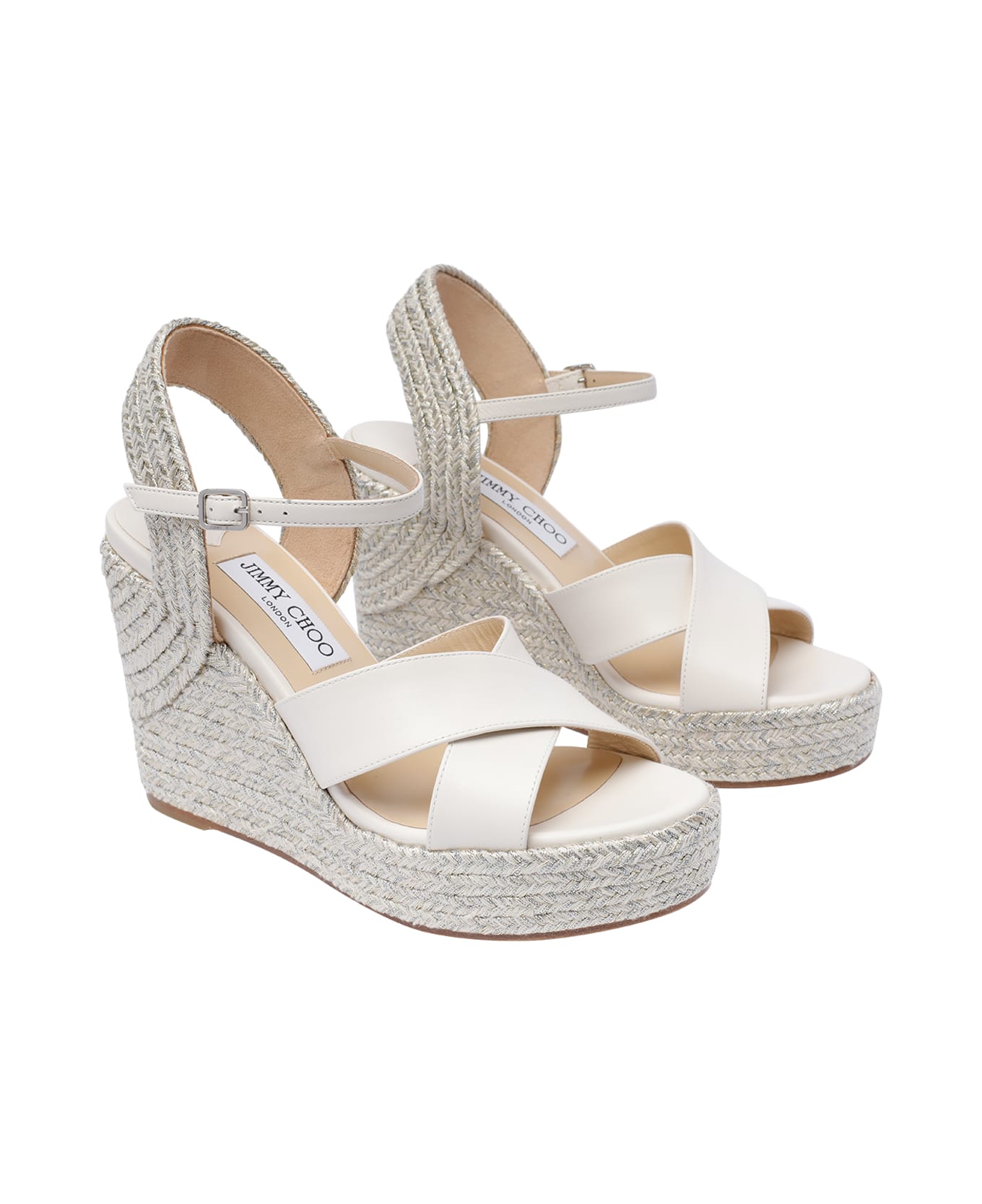 Jimmy Choo Dellena 100 Wedge - White