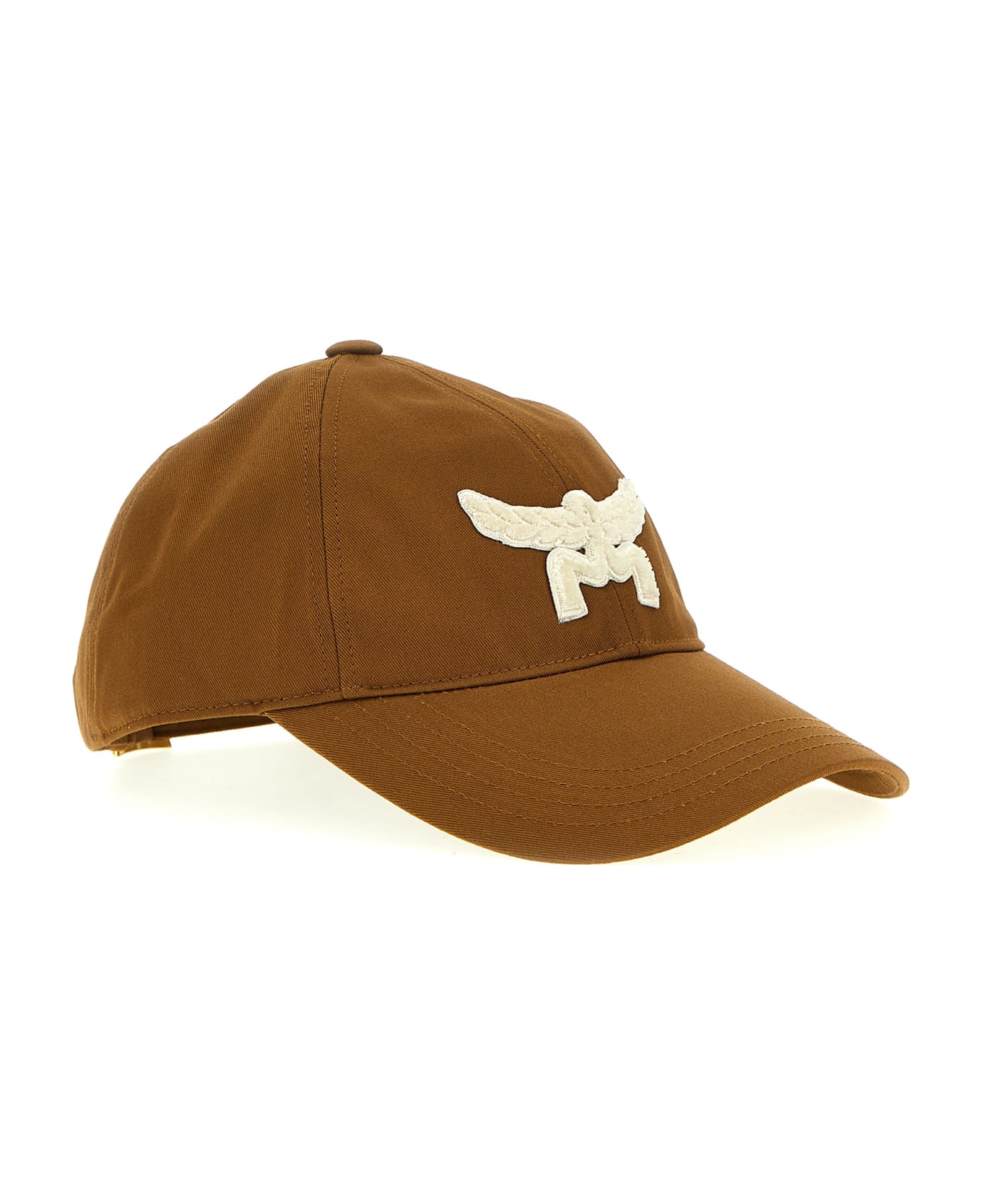 MCM Flocked Logo Cap - Brown 帽子