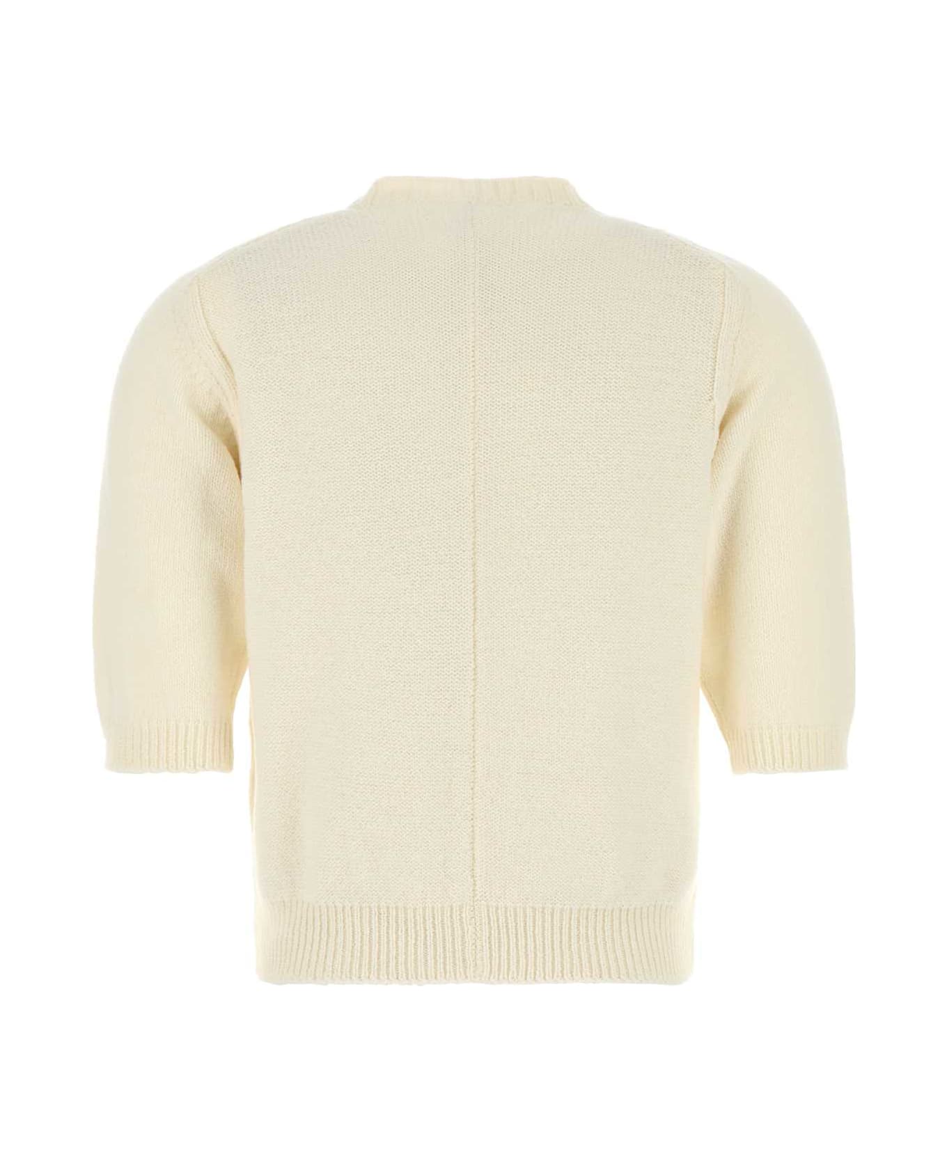 Bottega Veneta Ivory Wool Sweater - CHALK