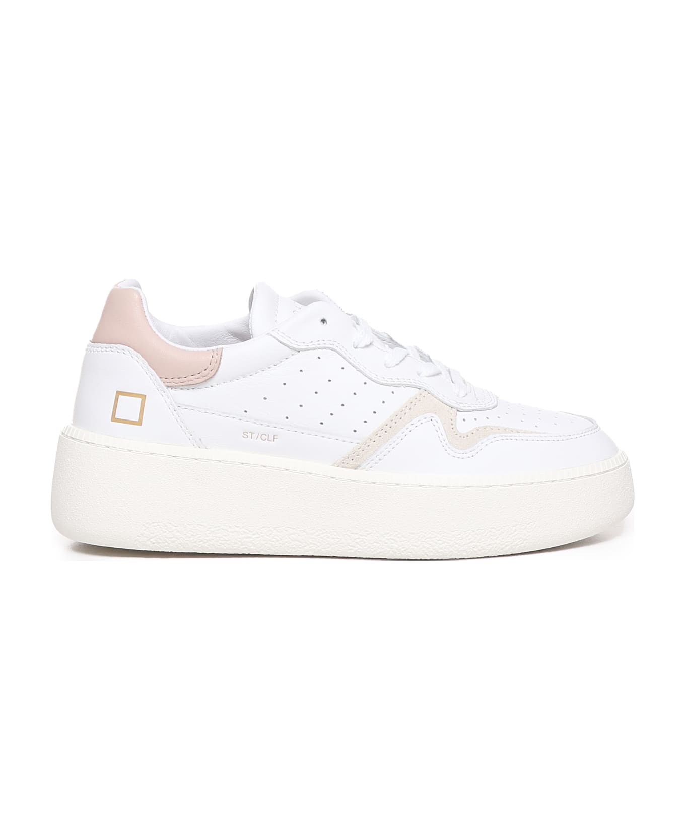 D.A.T.E. Sfera Basic Sneakers - WHITE-PINK