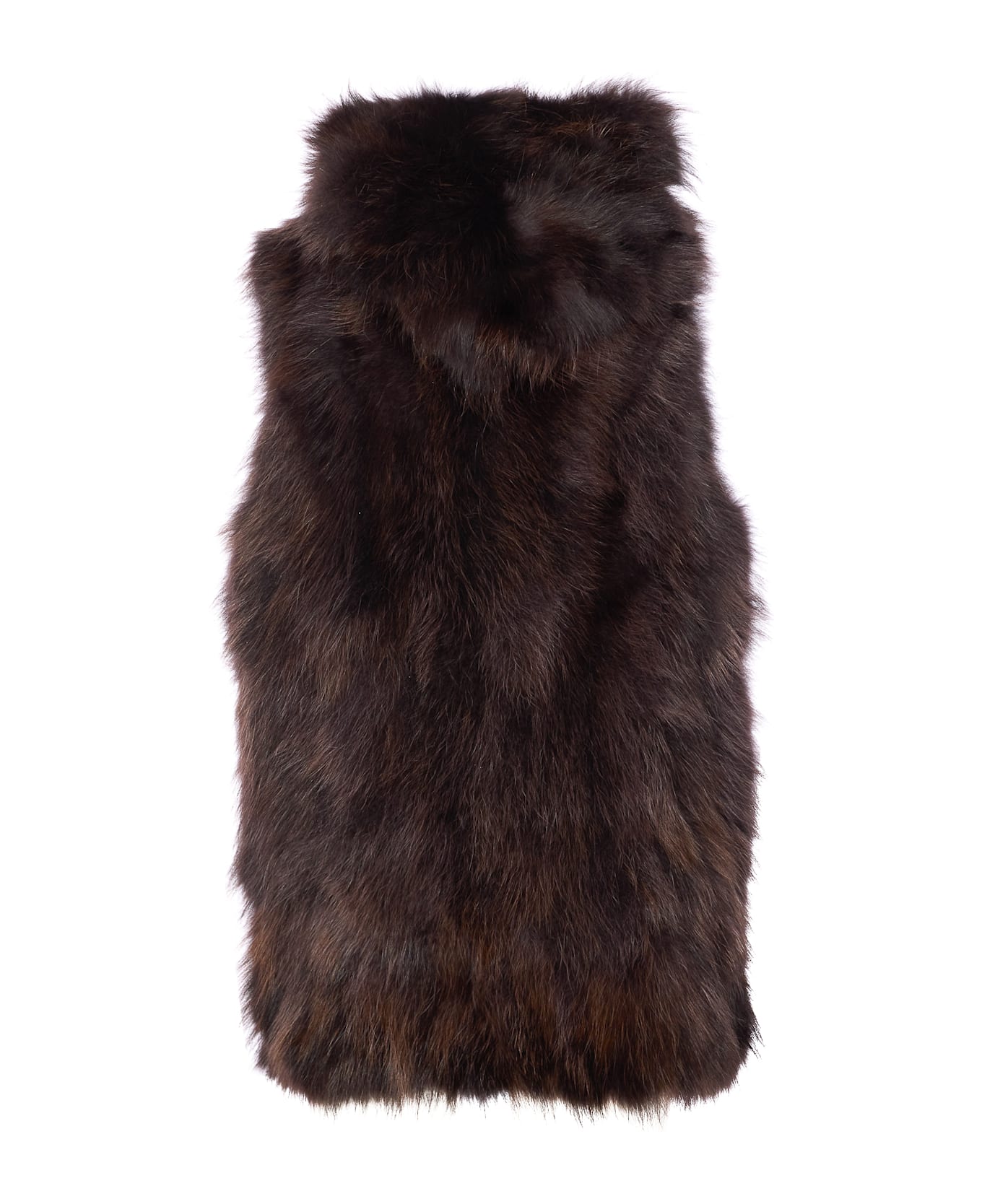 Bully Fur Vest - Brown