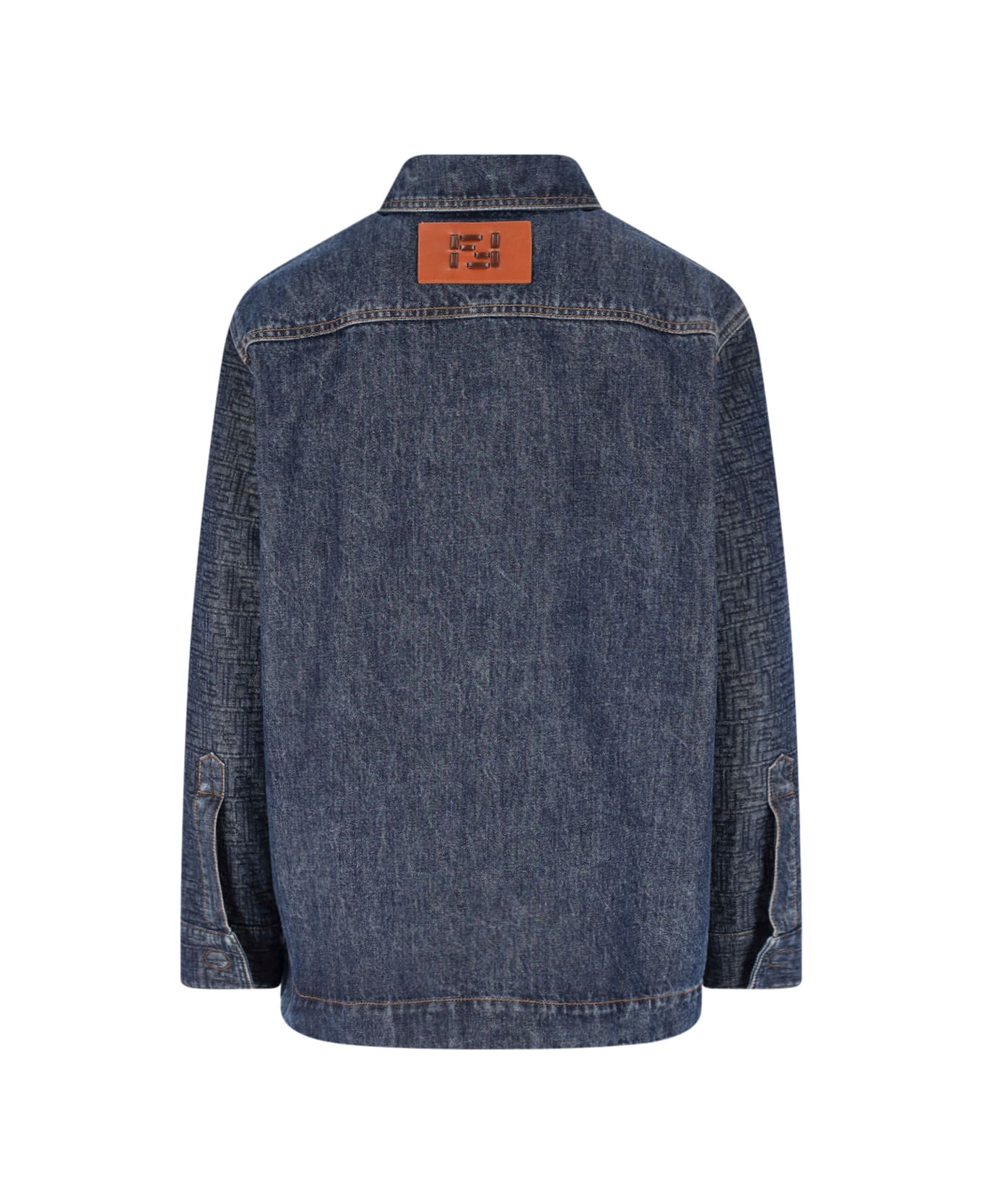 Fendi 'ff' Denim Jacket - BLUEBERRY-26