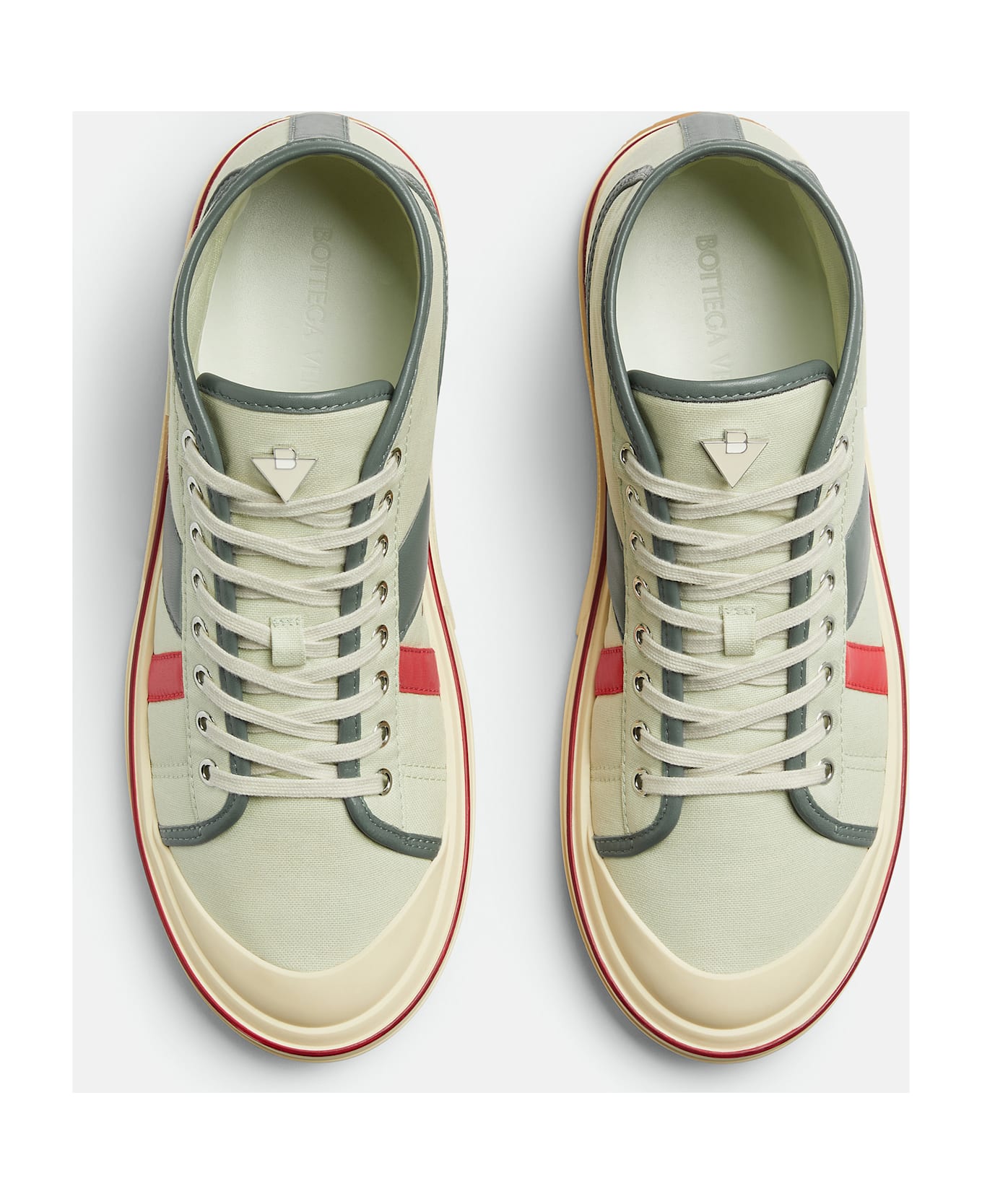 Bottega Veneta Sneakers Summer Canvas/calf High - Green
