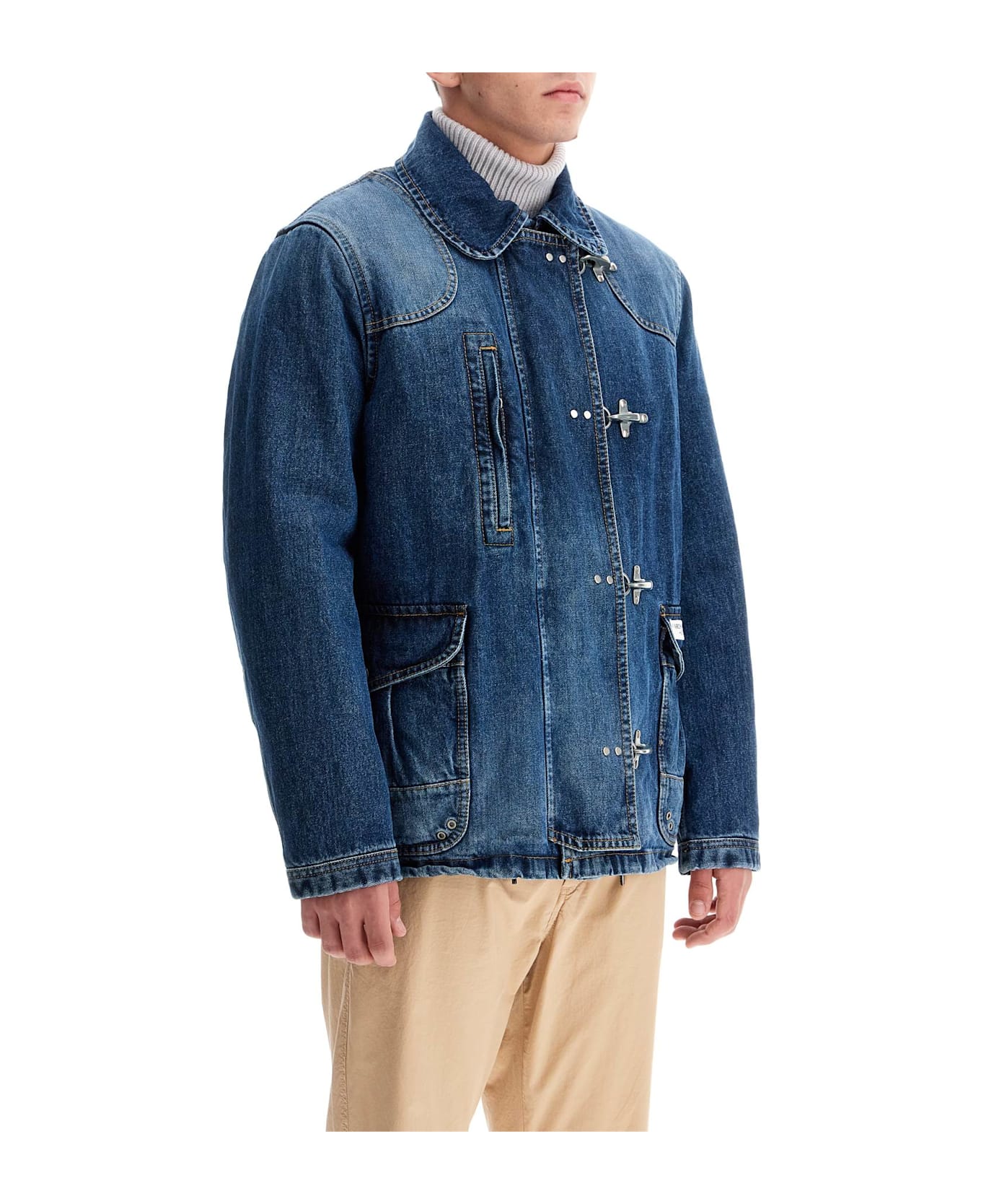 Fay Denim Jacket With 4 Hooks - U801