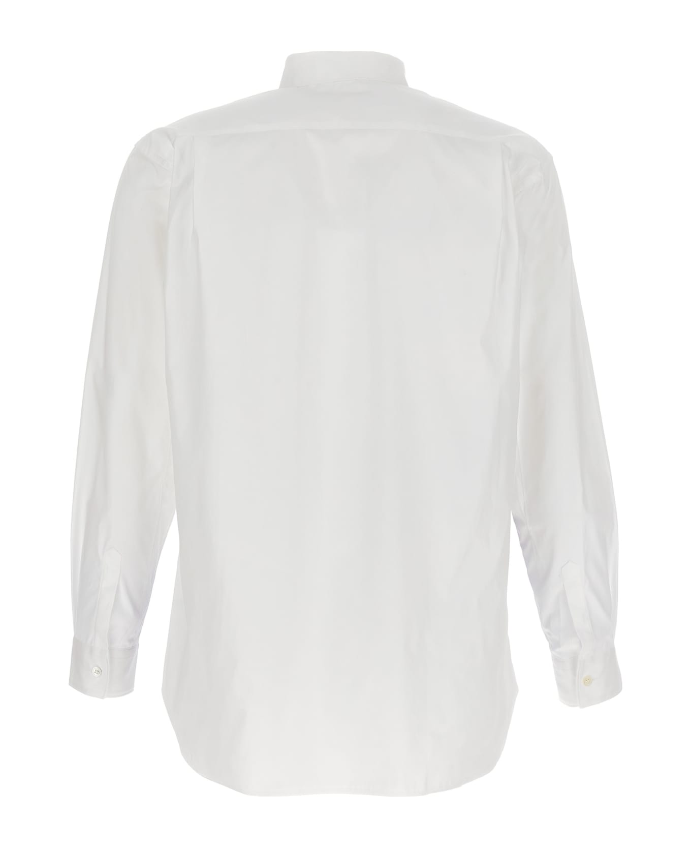 Comme des Garçons Shirt Patterned Square Shirt - White