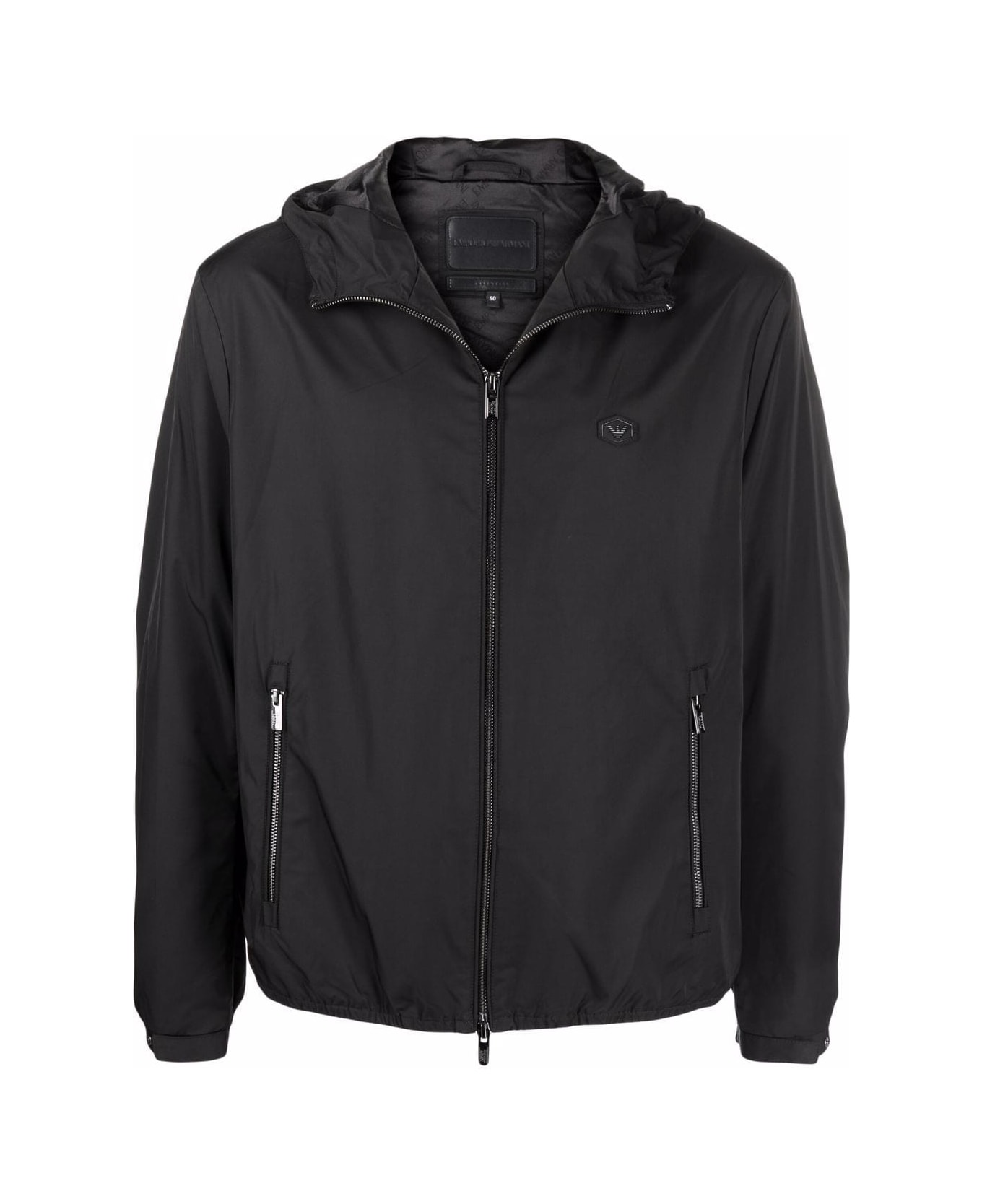 Emporio Armani Nylon Blouson Jacket - Black