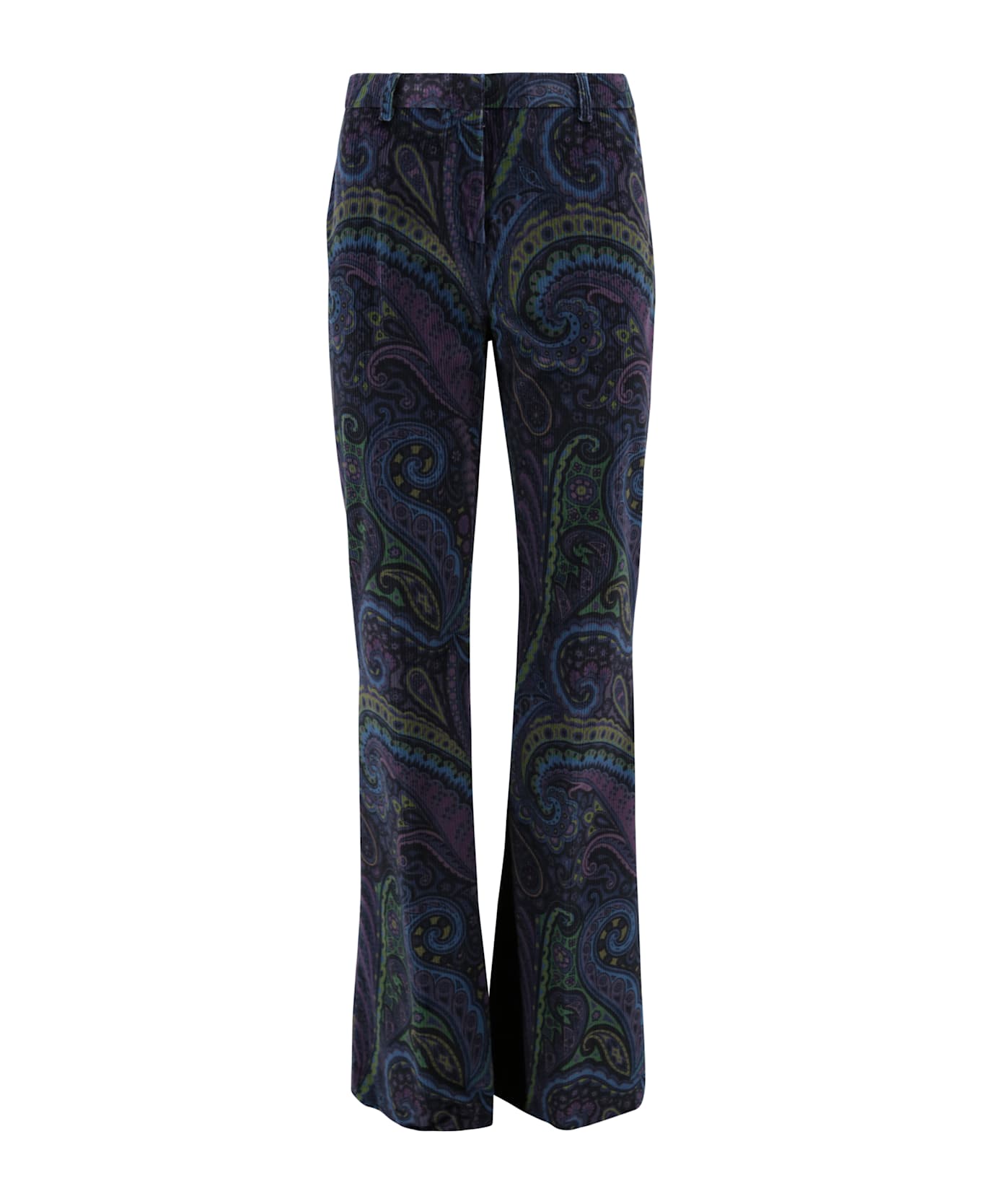 Etro Velvet Trousers - Blue