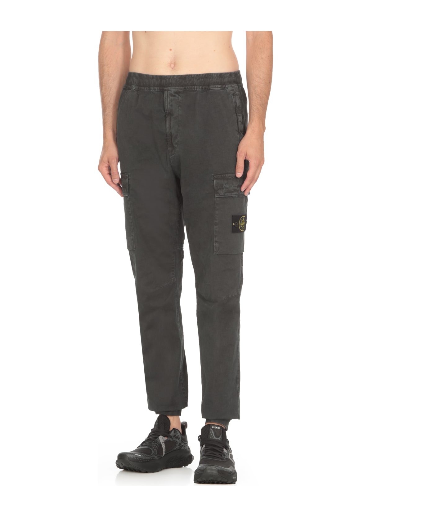 Stone Island Regular Tapered Fit Cargo Pants - Grey