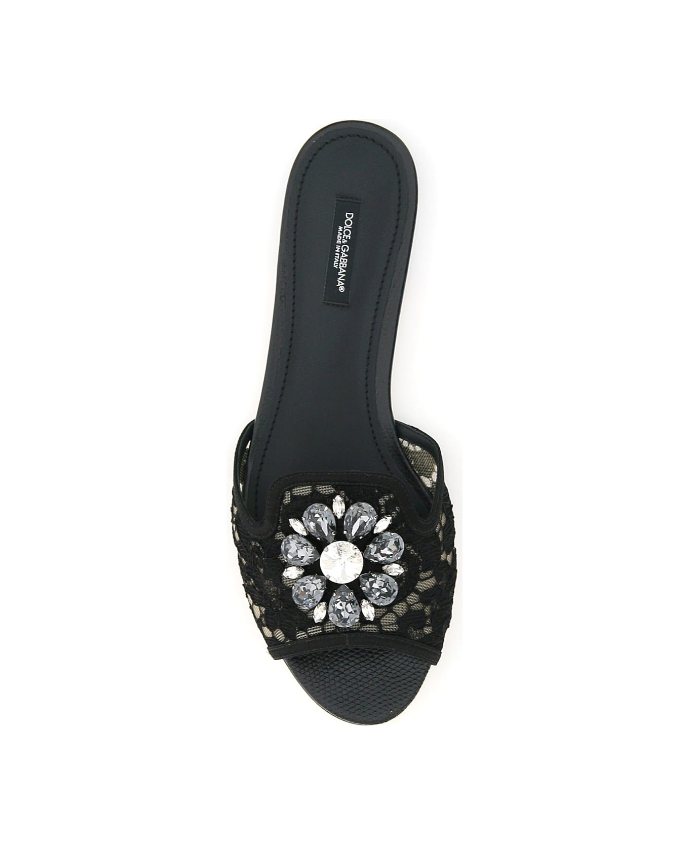 【送料&関税込】Dolce & Gabbana Taormina Lace Slipper Dolce & Gabbana Taormina Lace Slippers | Sendegaro