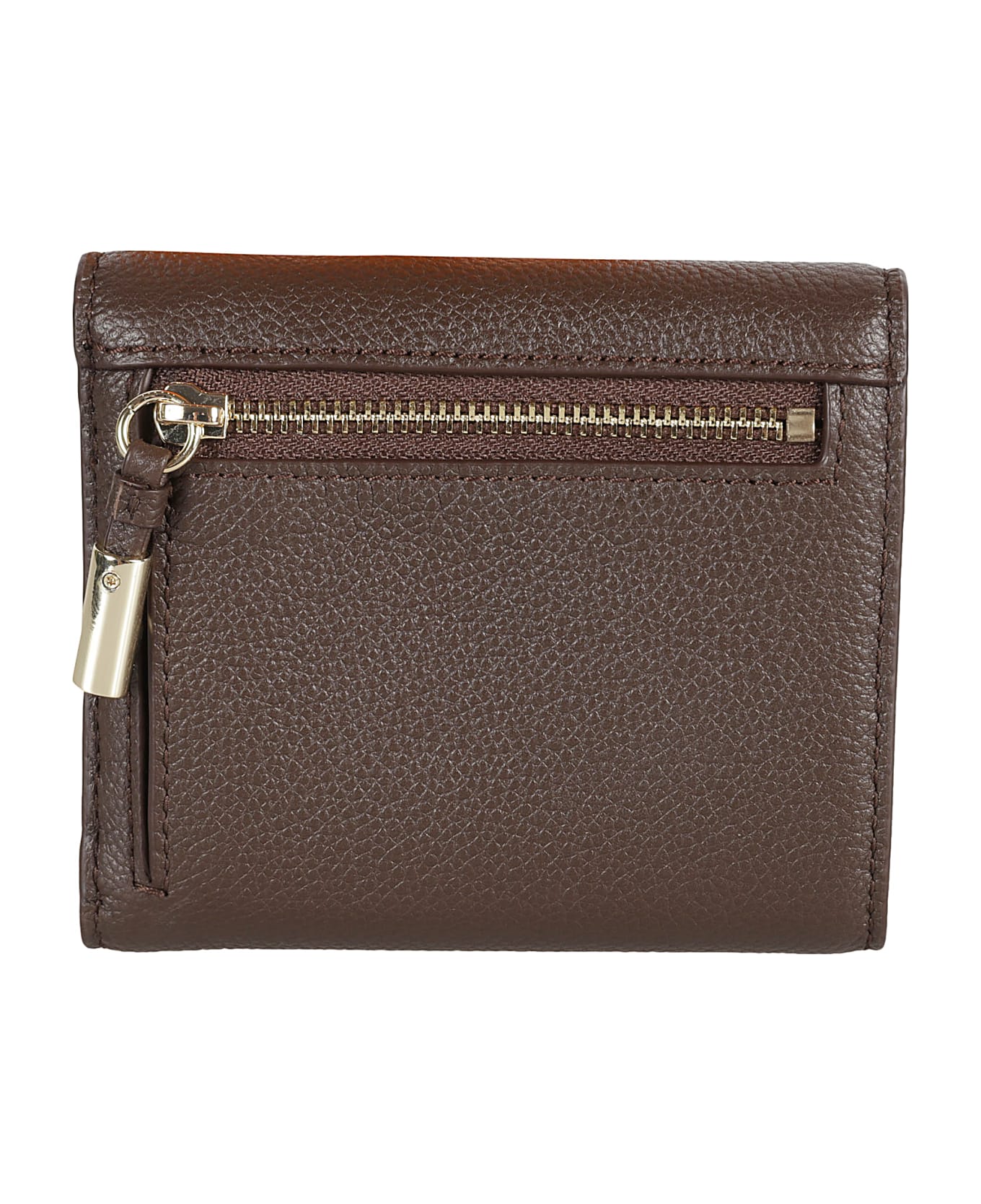 Furla Logo Flap Wallet - chocolate