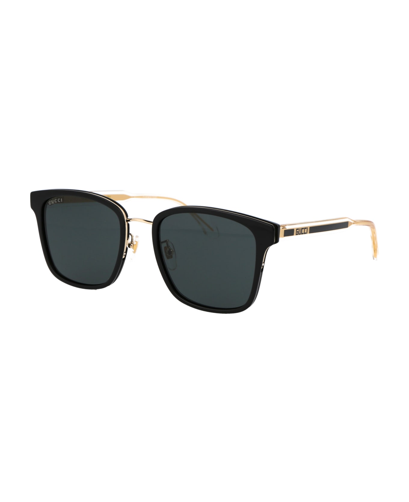 Gucci Eyewear Gg0563skn Sunglasses - 001 BLACK CRYSTAL GREY