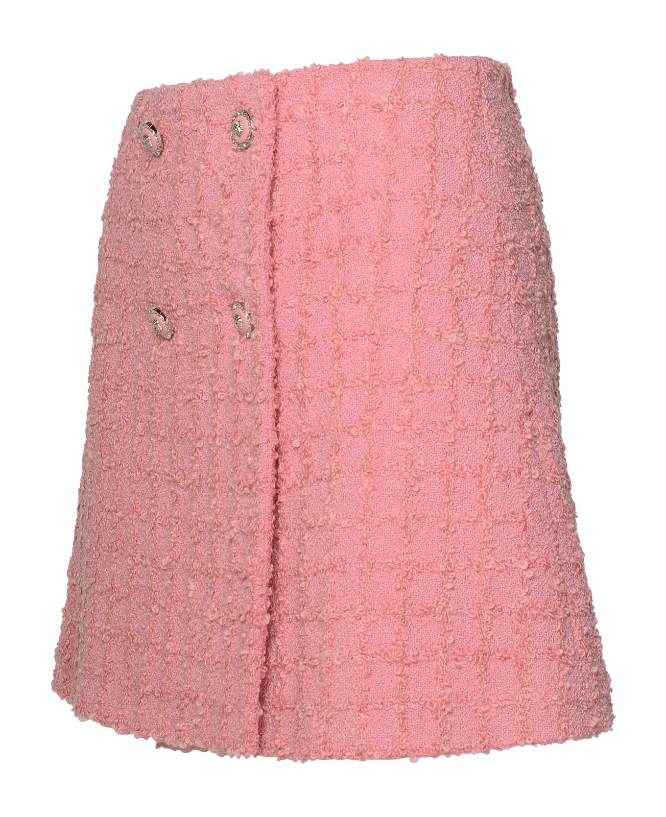 Versace Wool Tweed Mini Skirt - Rose スカート