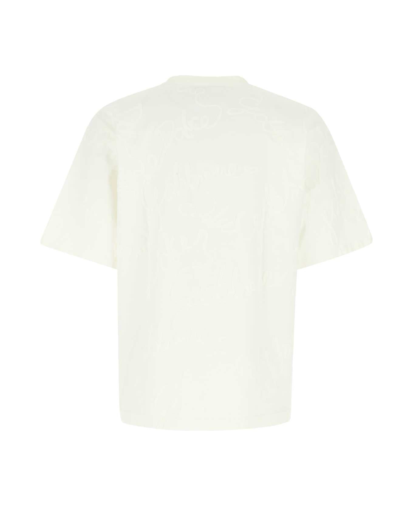 Dolce & Gabbana White Cotton T-shirt - LOGOBCOF.BCONAT