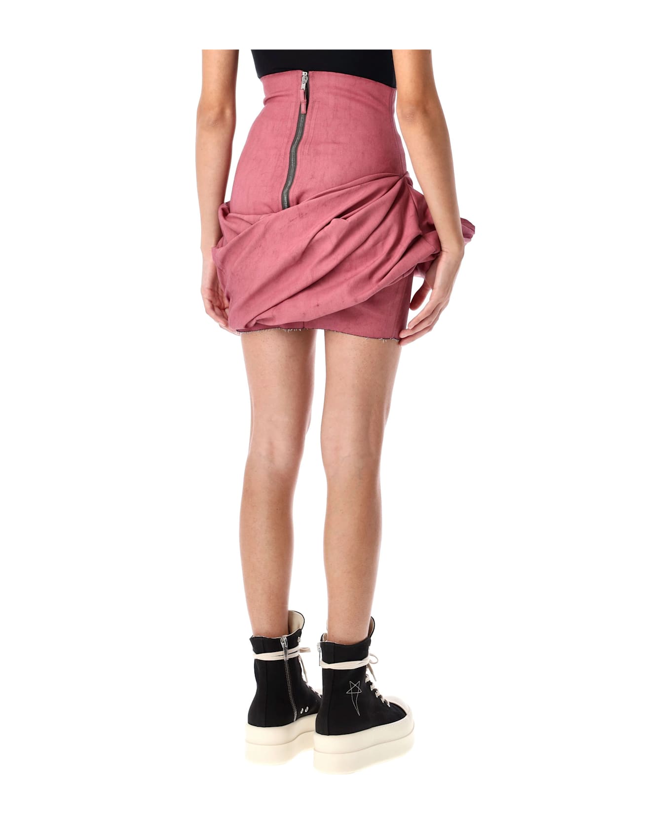 Rick Owens Porterville Draped Mini Skirt - THULIAN