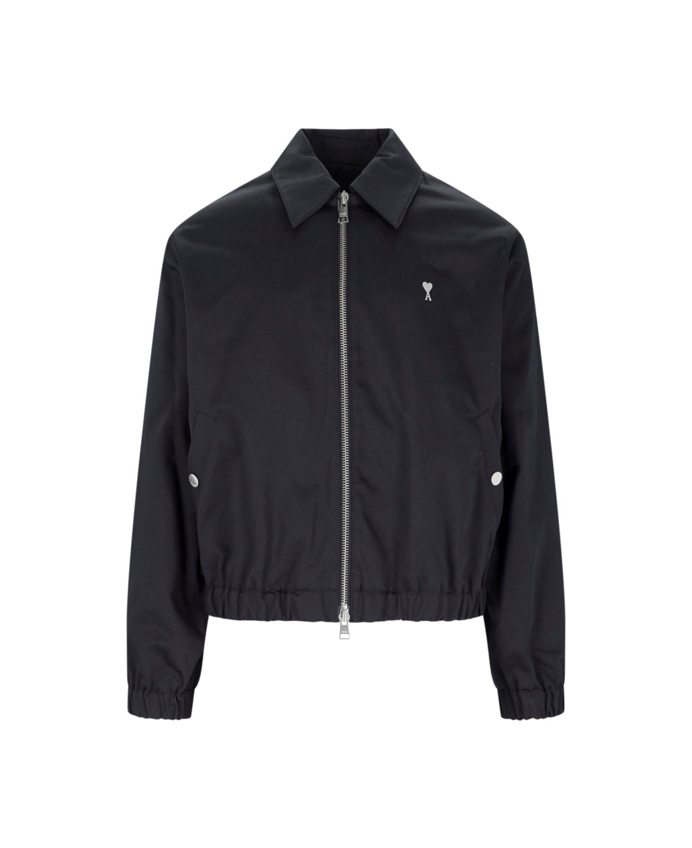 Ami Alexandre Mattiussi Logo Zip Jacket - Black シャツ