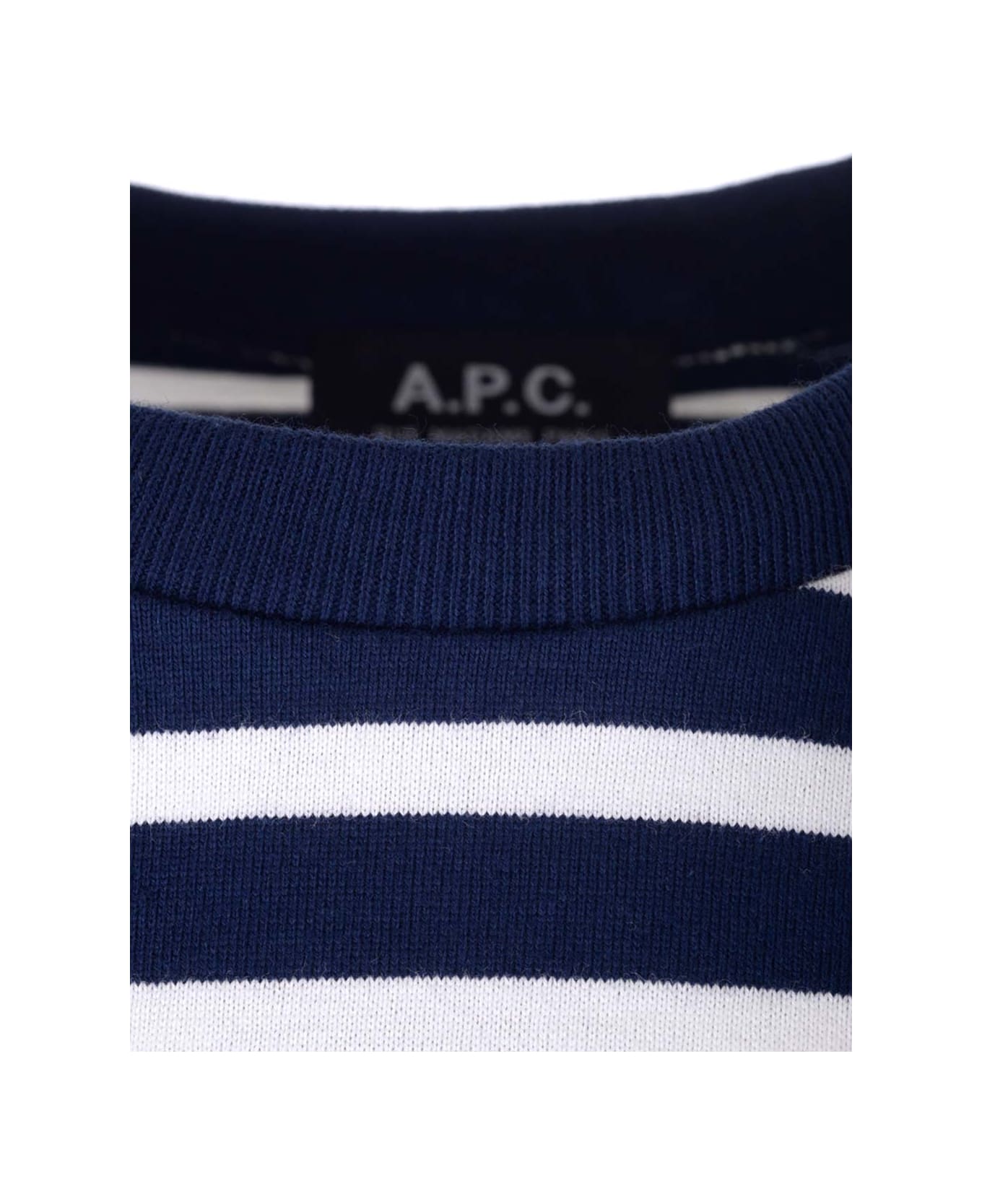 A.P.C. Emilien Striped T-shirt - blue シャツ