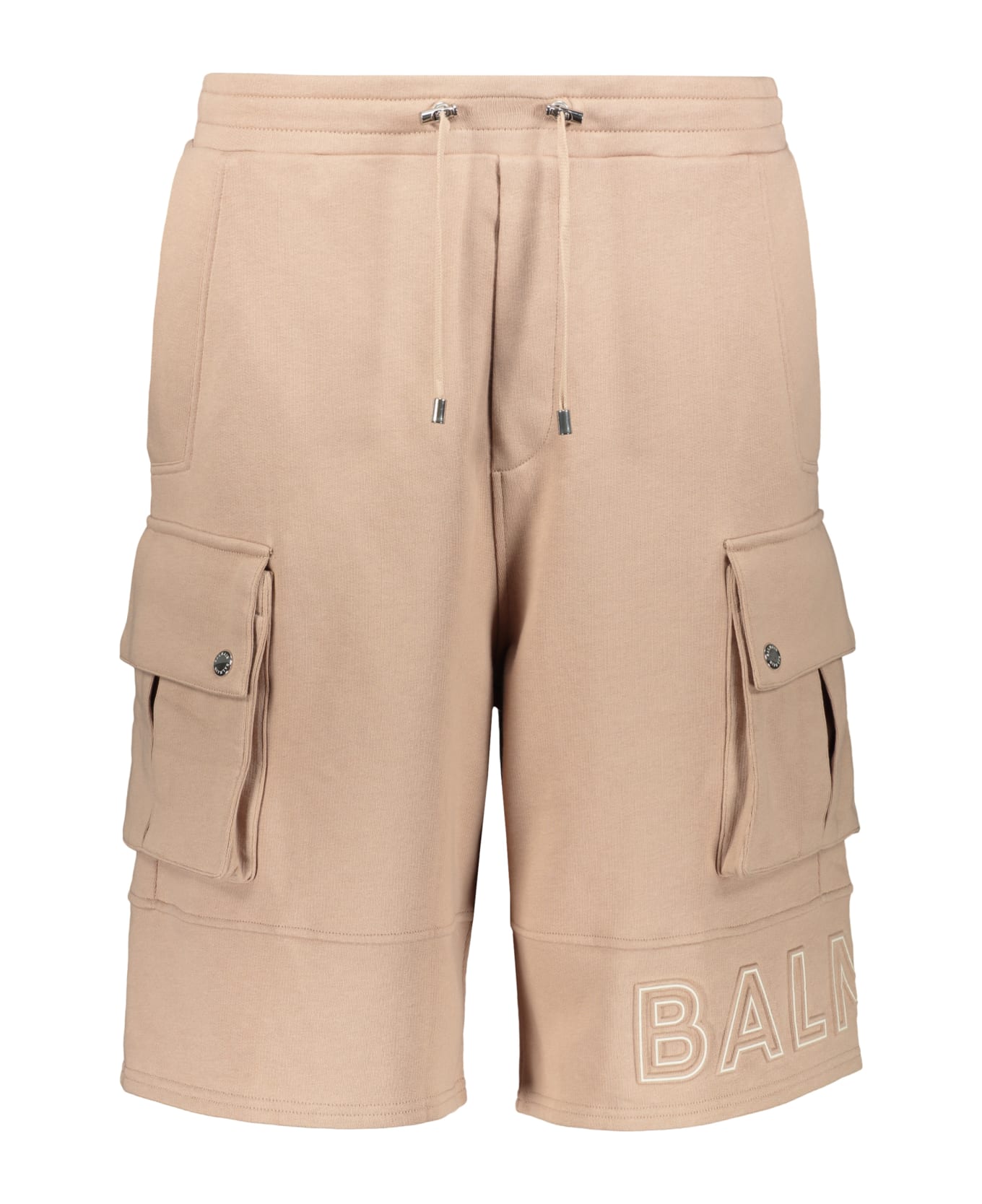 Balmain Cotton Bermuda Shorts - Beige