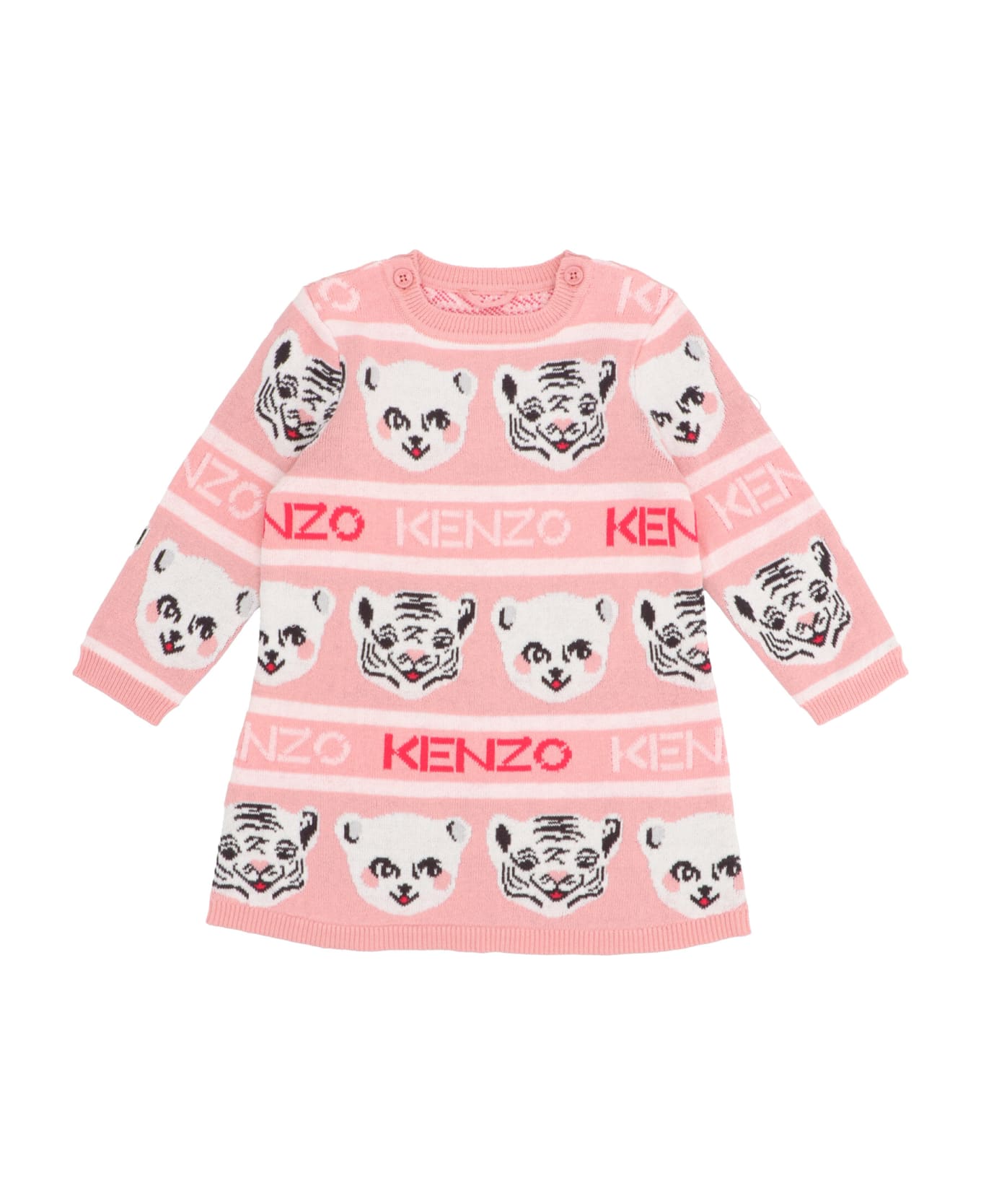Kenzo Kids Logo Leggings Dress - Pink