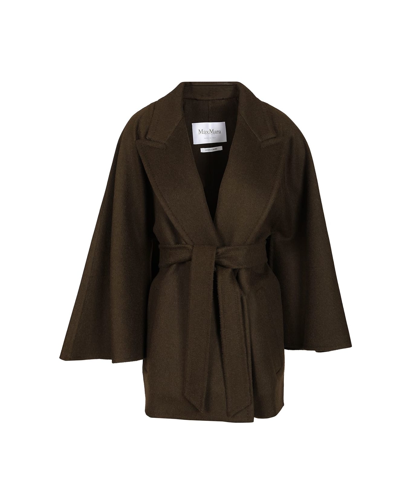 Max Mara Short Robe Coat - GREEN