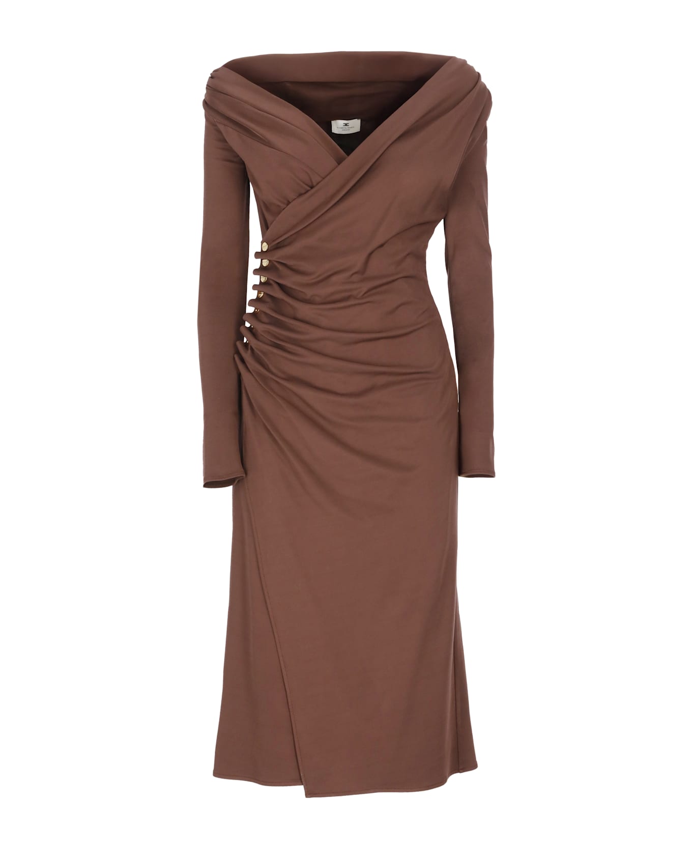 Elisabetta Franchi Long Dress - Brown
