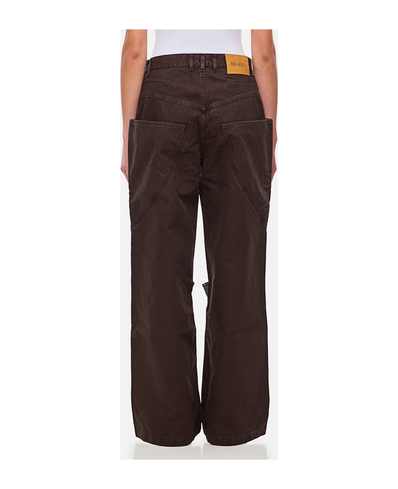 The Attico Long Trousers - Brown