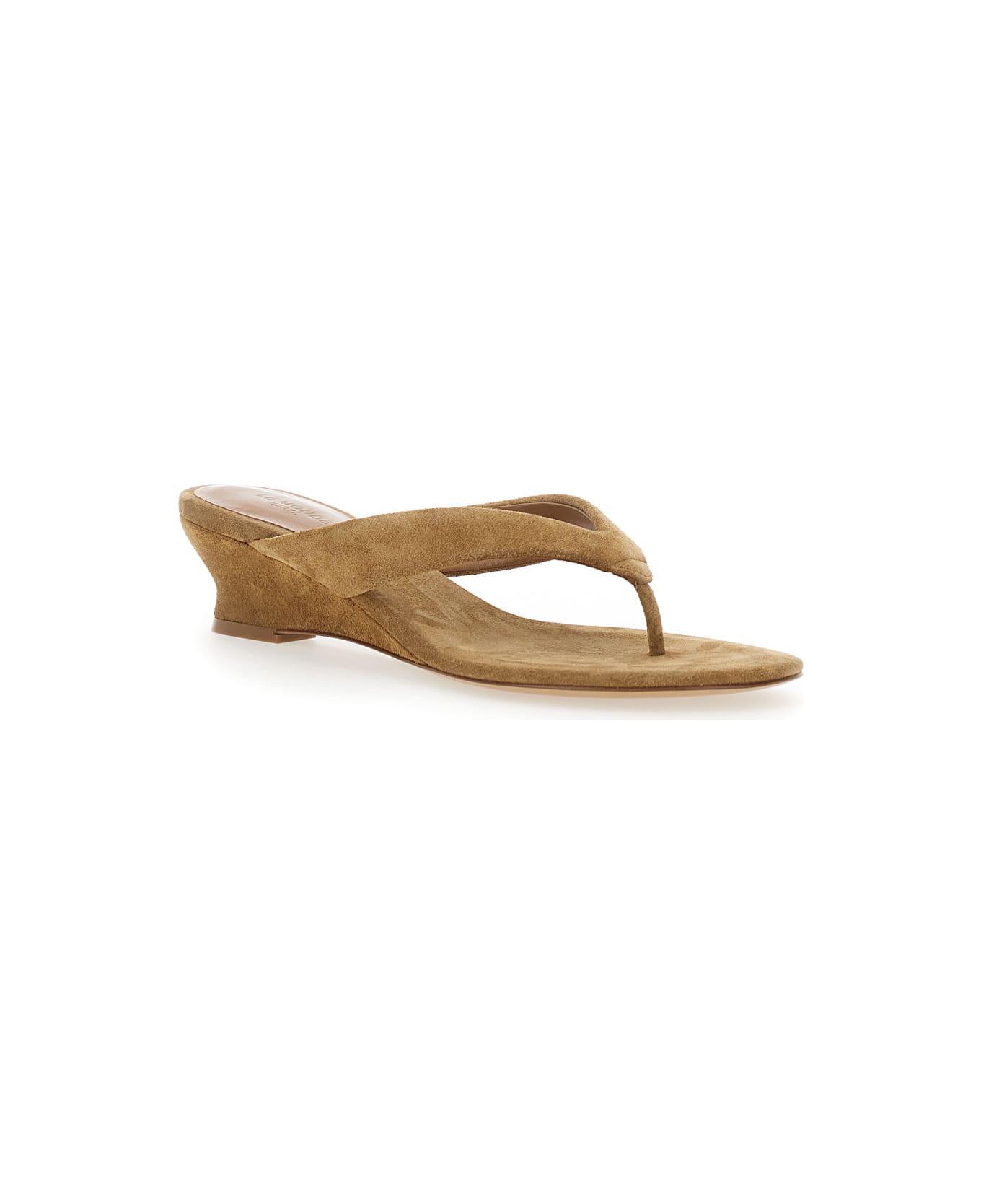 Le Monde Beryl Micro Wedge Thong Sandal - Beige