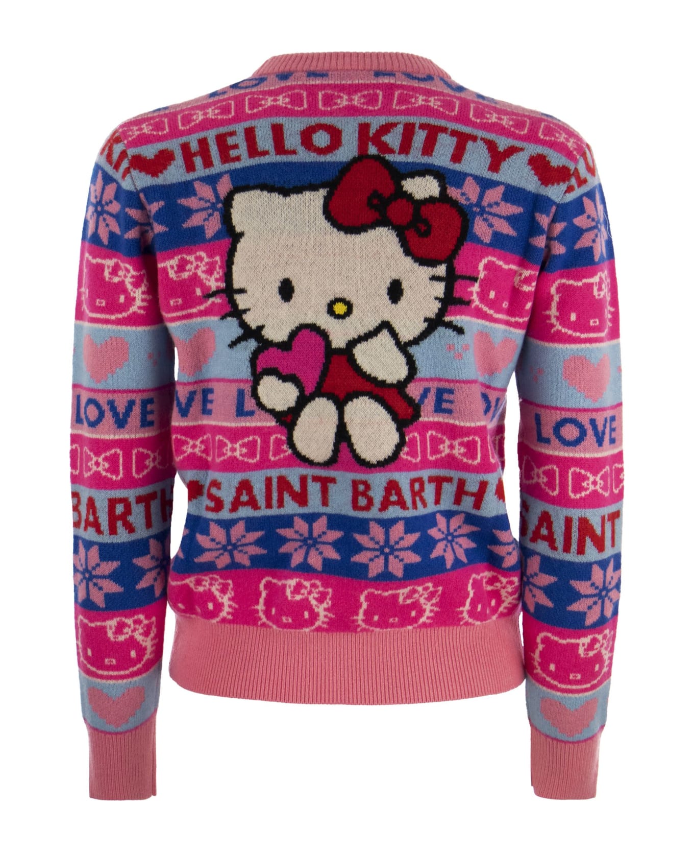 MC2 Saint Barth Wool-blend Jumper With Embroidery - Pink