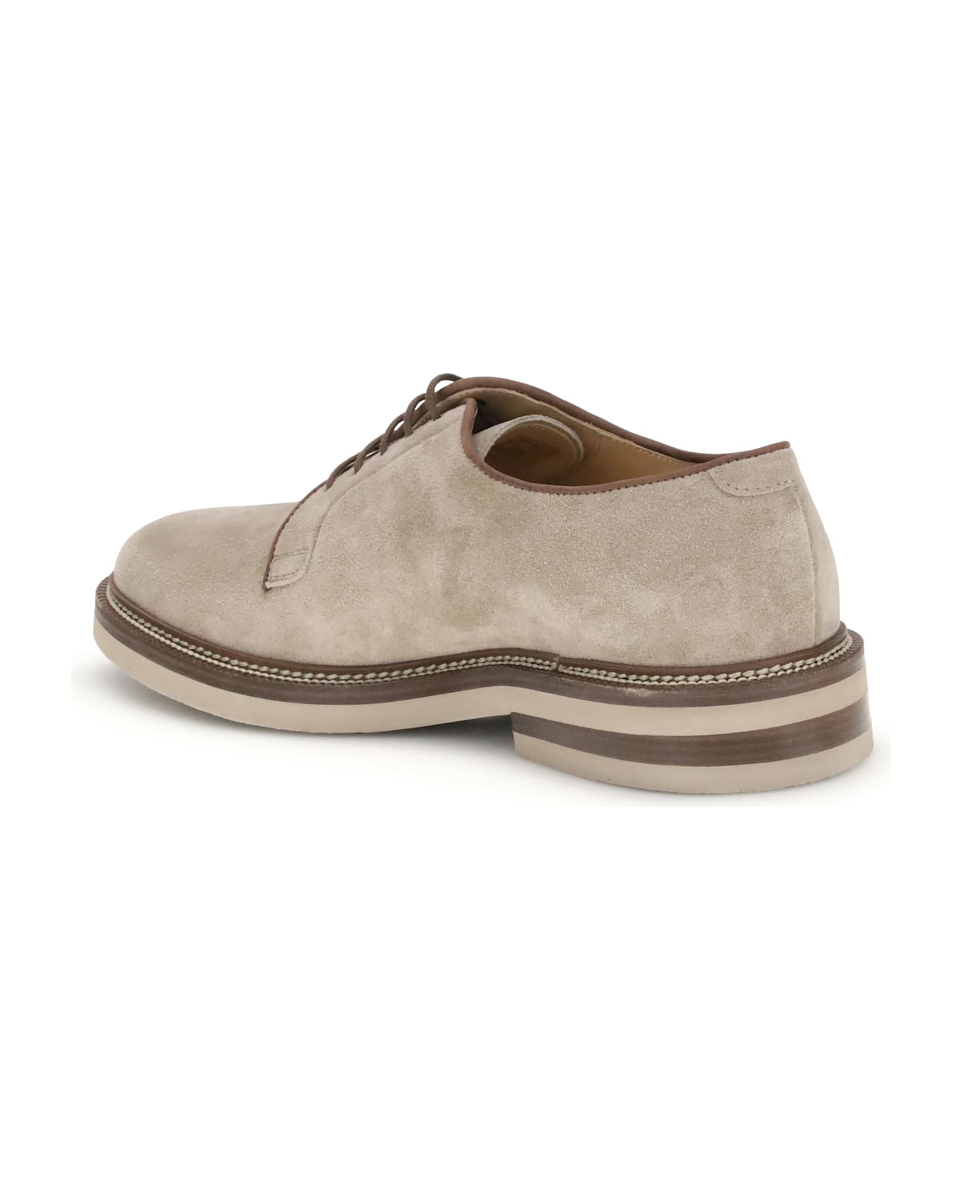 Brunello Cucinelli Suede Derby Lace-up Shoes