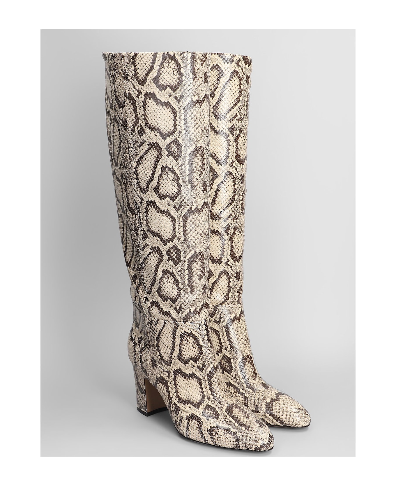 Paris Texas Lavinia Boot 75 High Heels Boots In Python Print Leather - python print