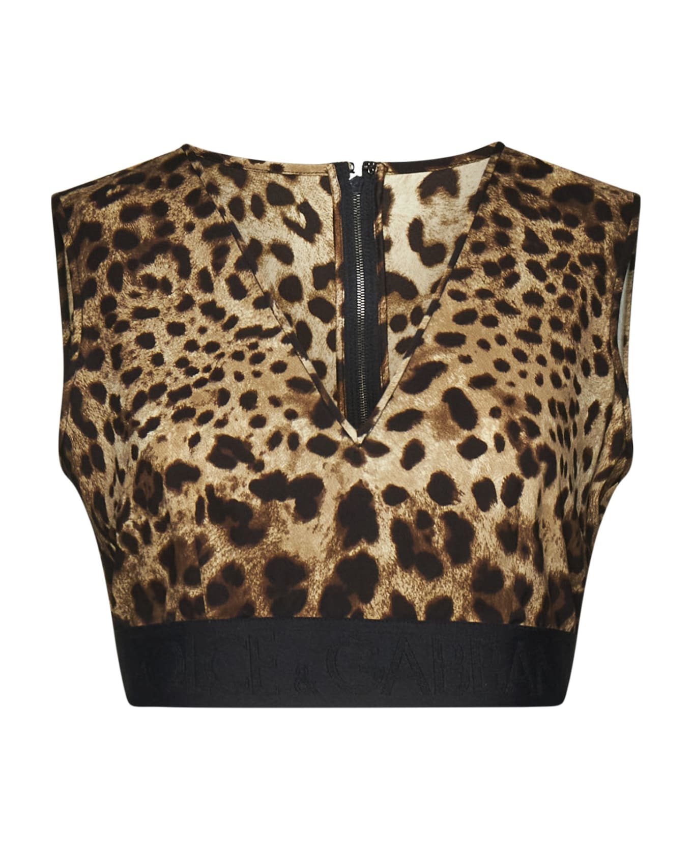 Dolce & Gabbana Leopard Printed Sleeveless Top - Leo new トップス