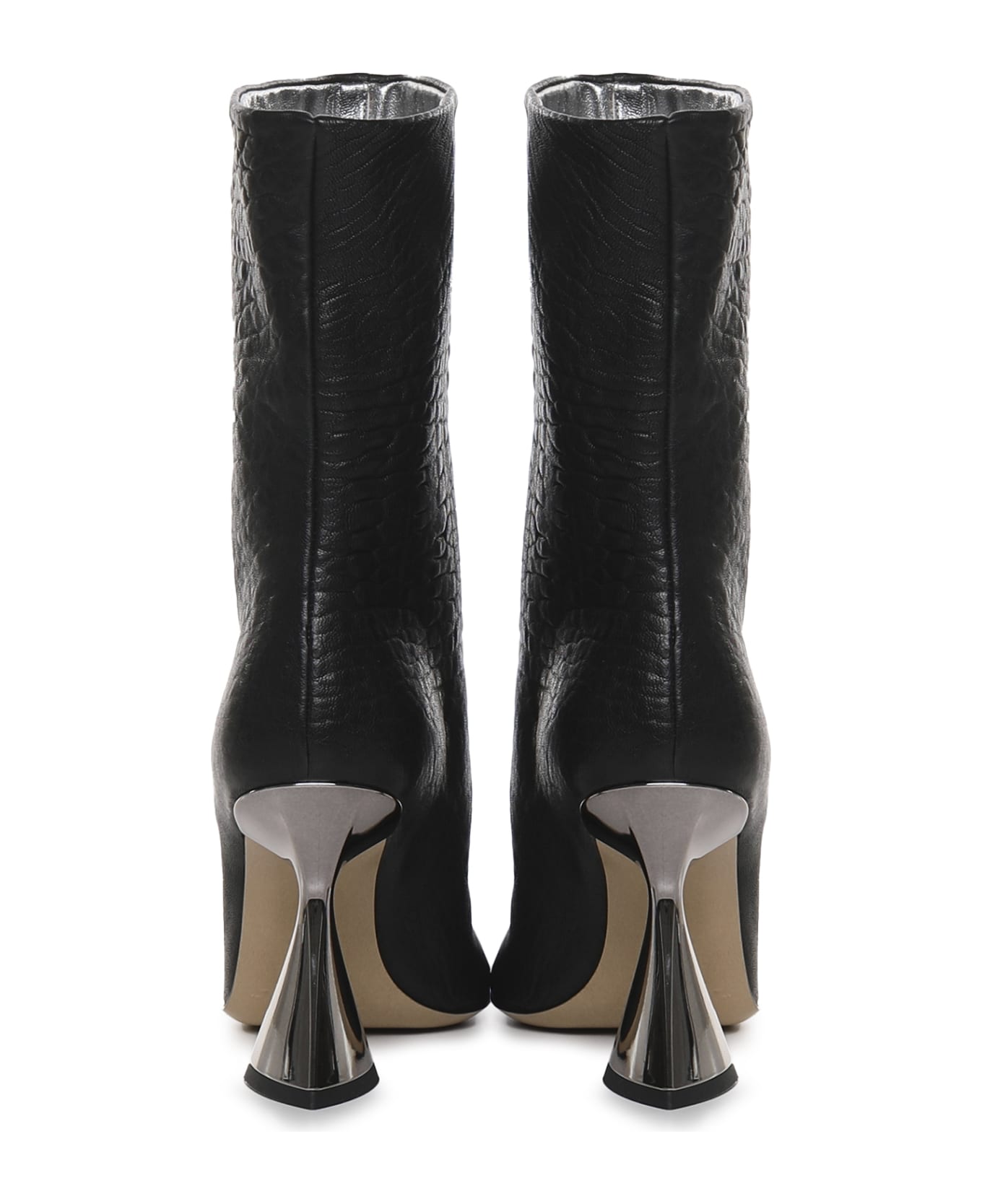 Alchimia Ankle Boots With Contrasting Toe - Black