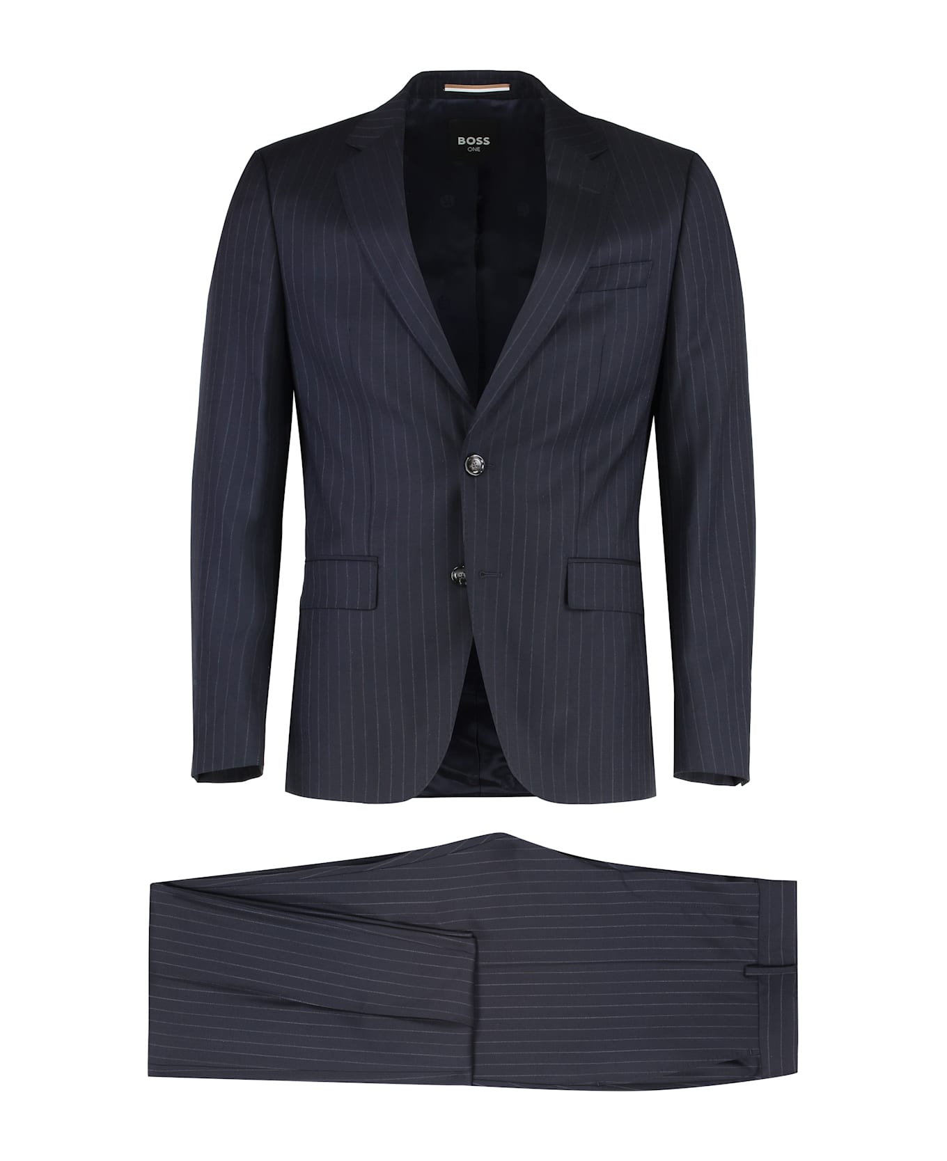 Hugo Boss Virgin Wool Two-pieces Suit - blue