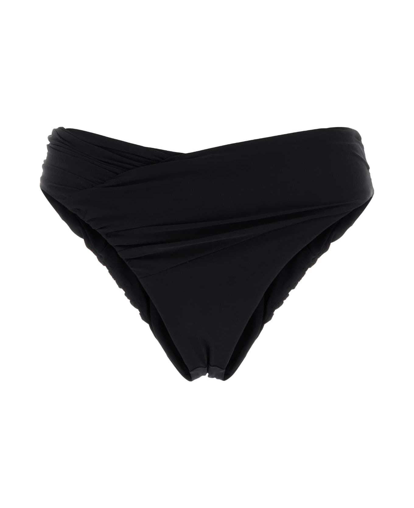 Magda Butrym Black Stretch Nylon Bikini Bottom - BLACK