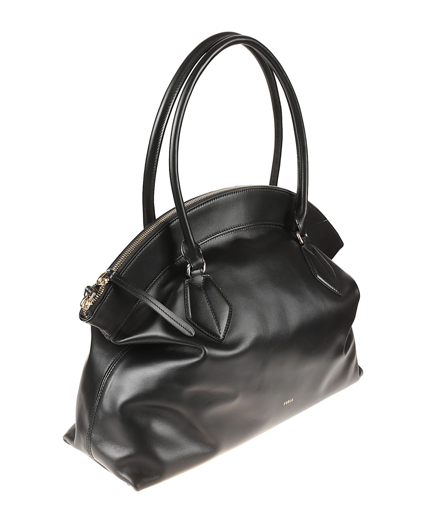 Furla Curve Zip Tote - Black