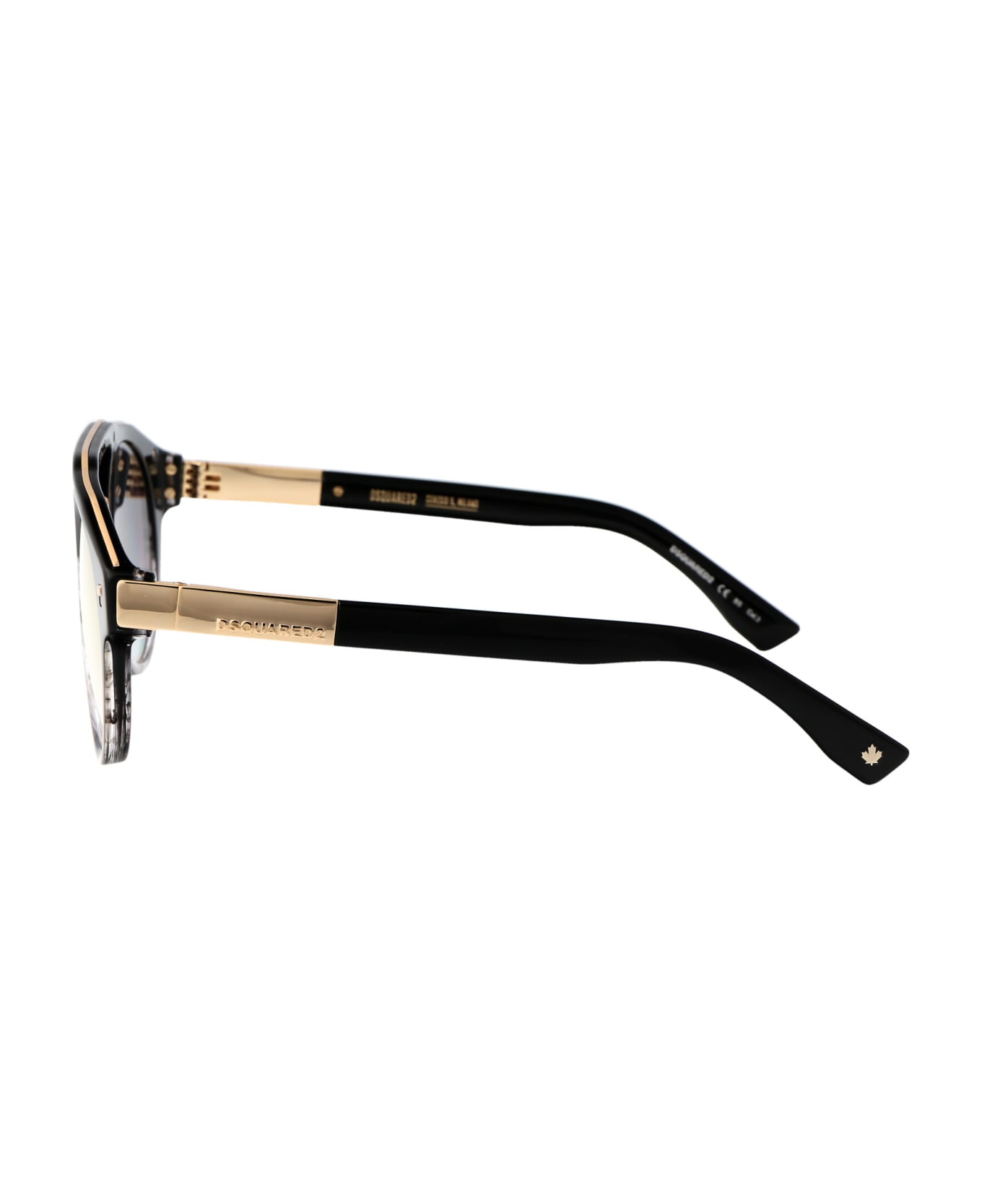 Dsquared2 Eyewear D2 0085/s Sunglasses - XOWFQ BLACK GREY HORN サングラス