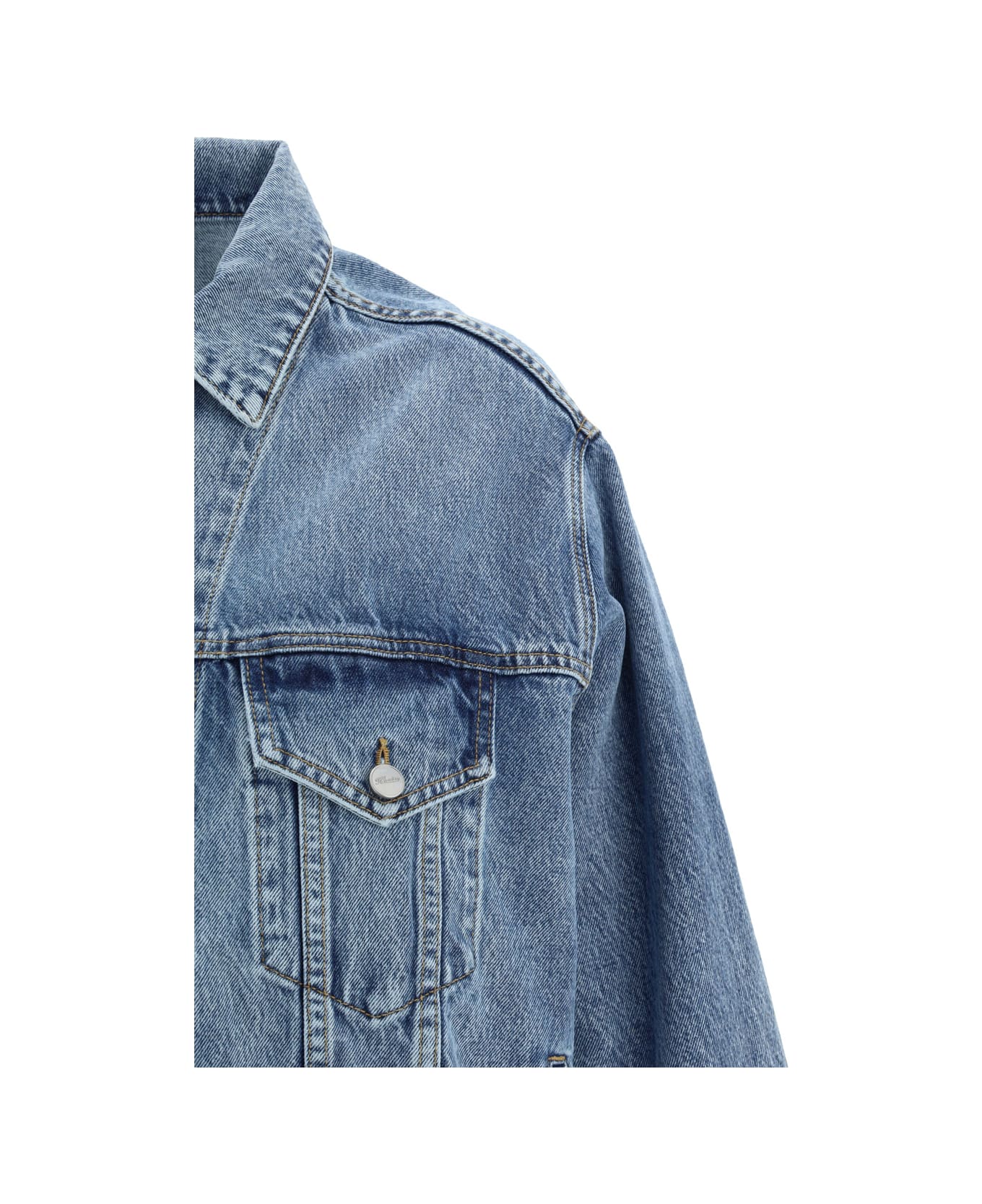 Khaite Grizzo Denim Jacket - BLUE