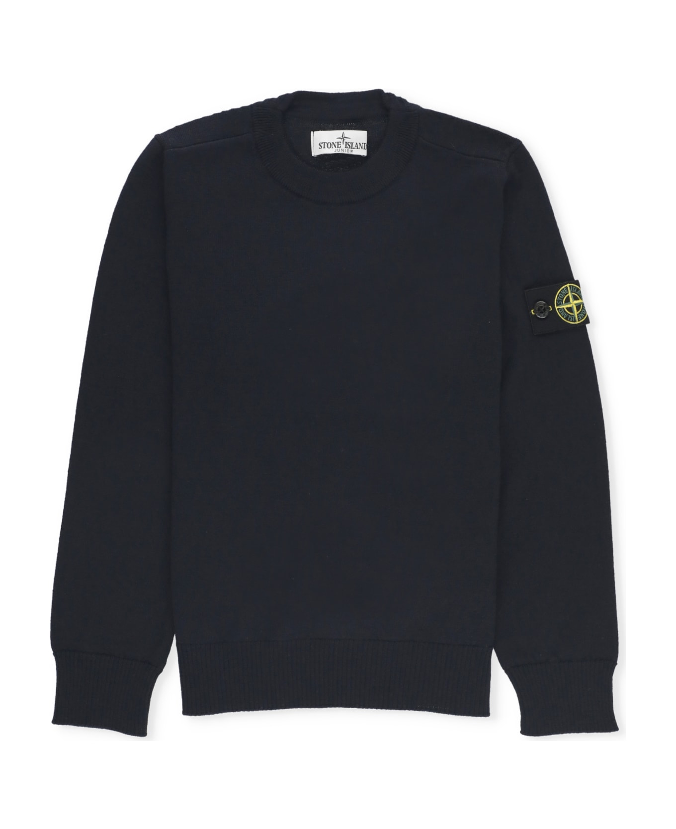 Stone Island Sweater With Logo - Blue