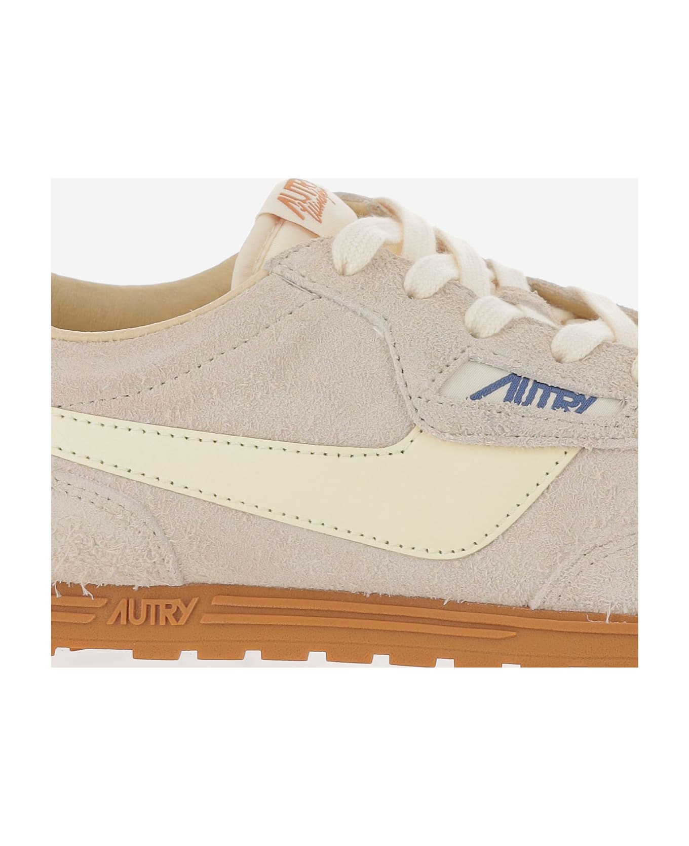 Autry Windspin Leather Sneakers - Beige
